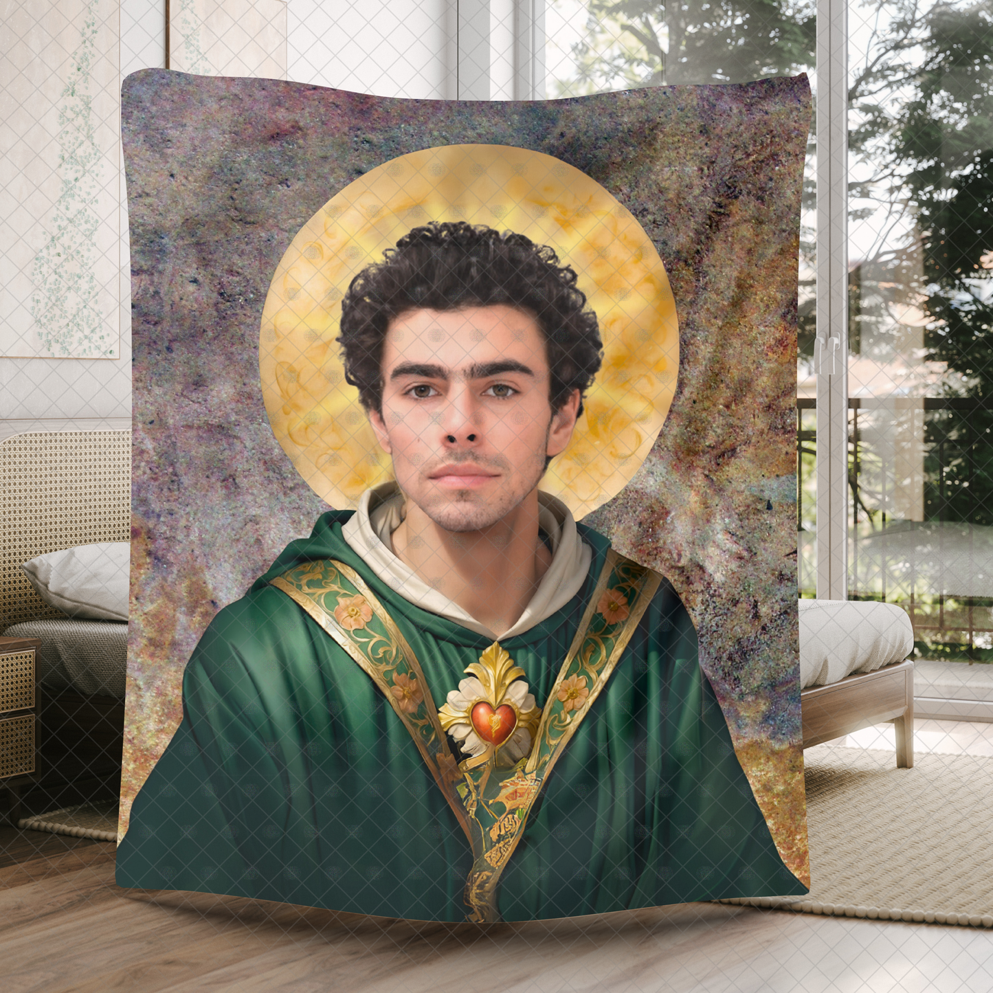 Saint Luigi Blanket - Sherpa Fleece Blanket