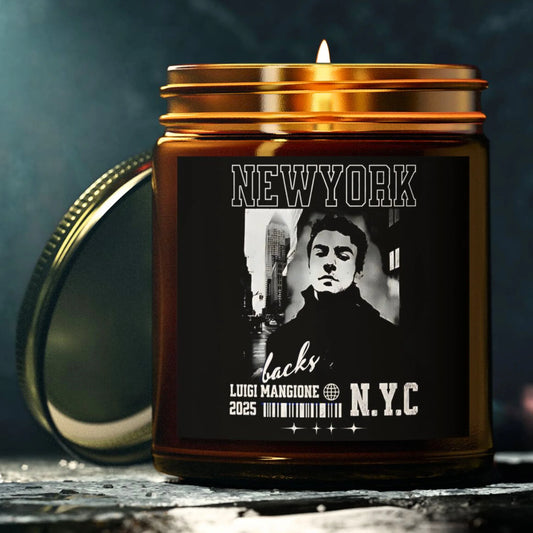 Luigi Mangione Candle - Scented Soy Coconut Candle