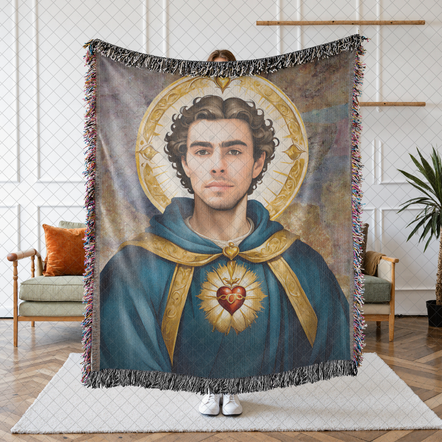 Coperta di San Luigi - Coperta con frange intrecciate