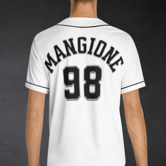 Maglia da baseball Luigi Mangione - Bianca
