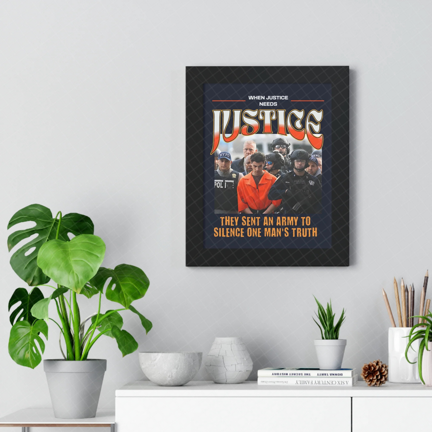 Poster di Luigi Mangione - Arte incorniciata