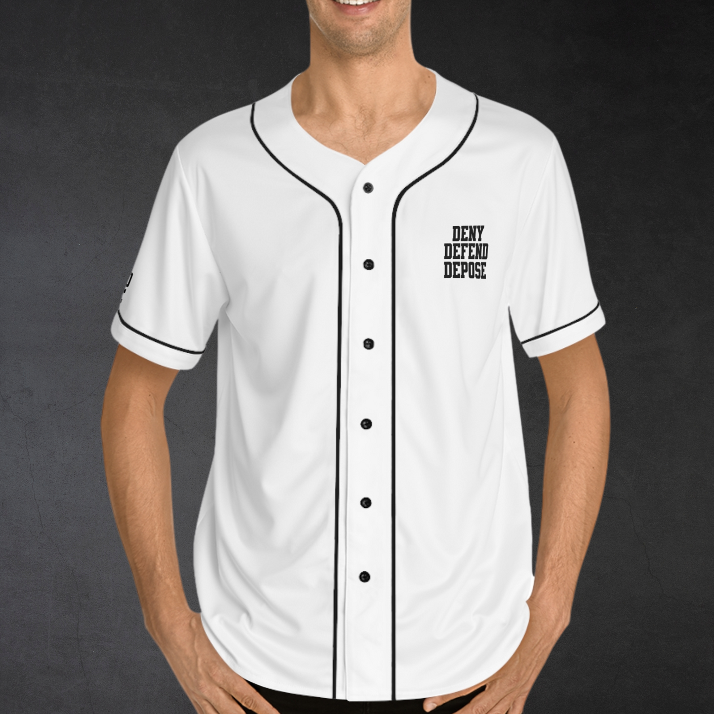 Maglia da baseball Luigi Mangione - Bianca