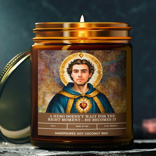 Saint Luigi Candle - Scented Soy Coconut Candle
