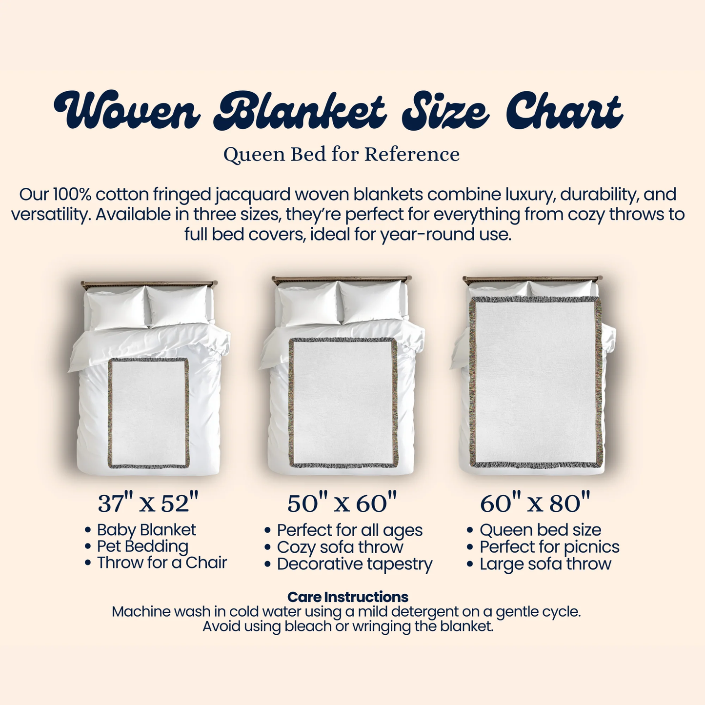 Saint Luigi Blanket - Woven Fringe Blanket