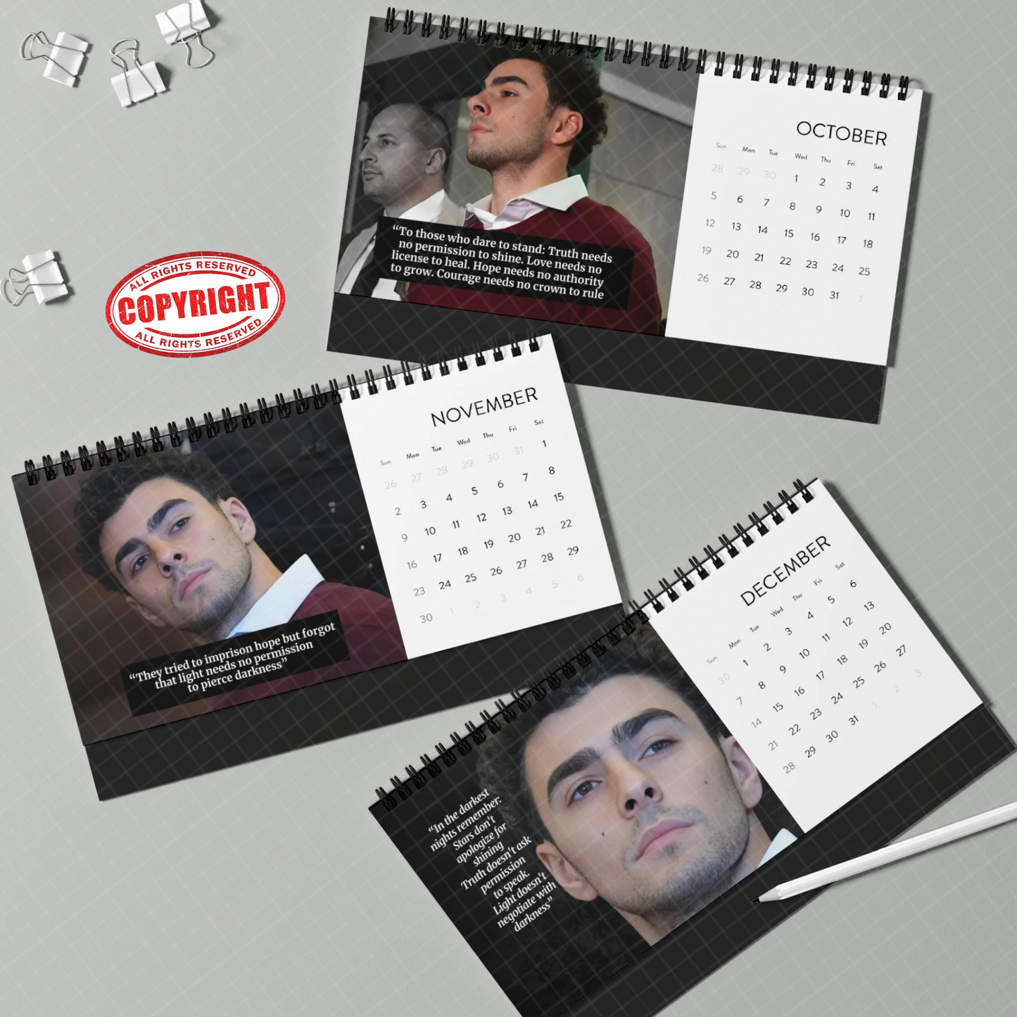 Calendario Luigi Mangione 2026