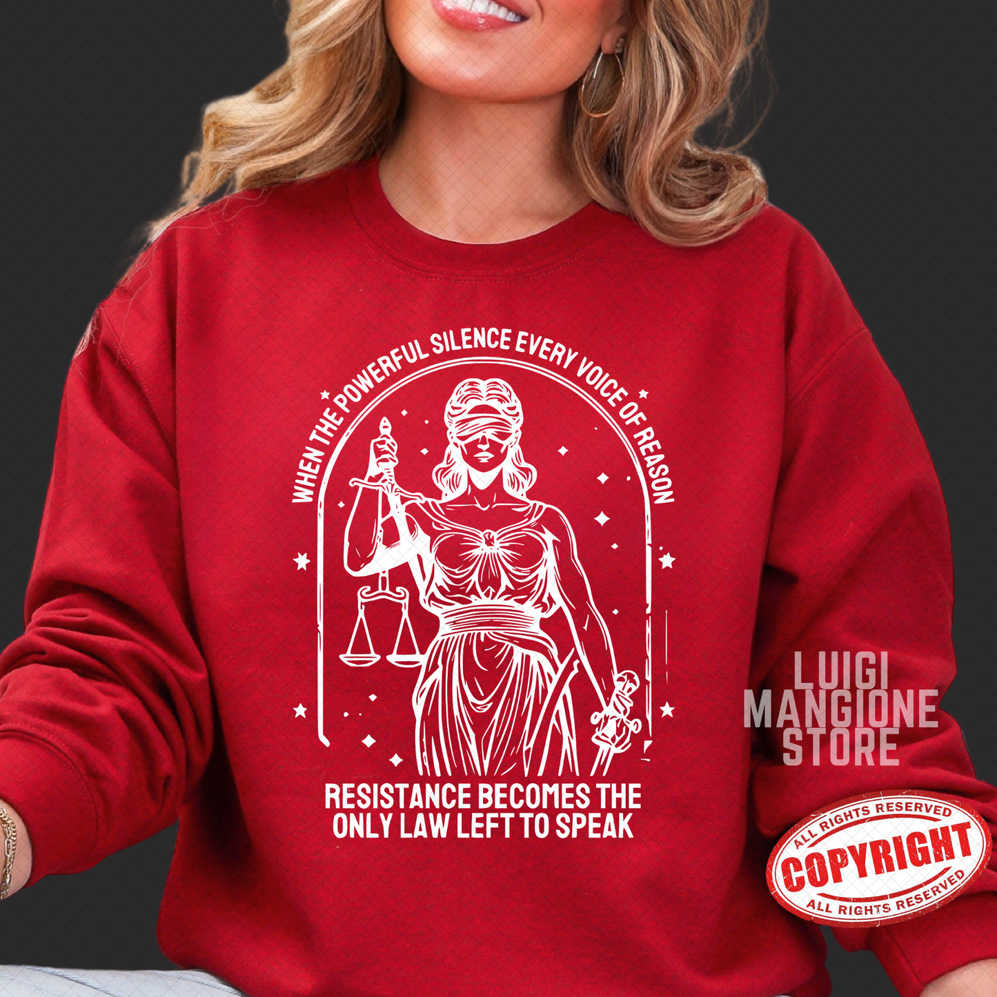 Felpa Lady Justice