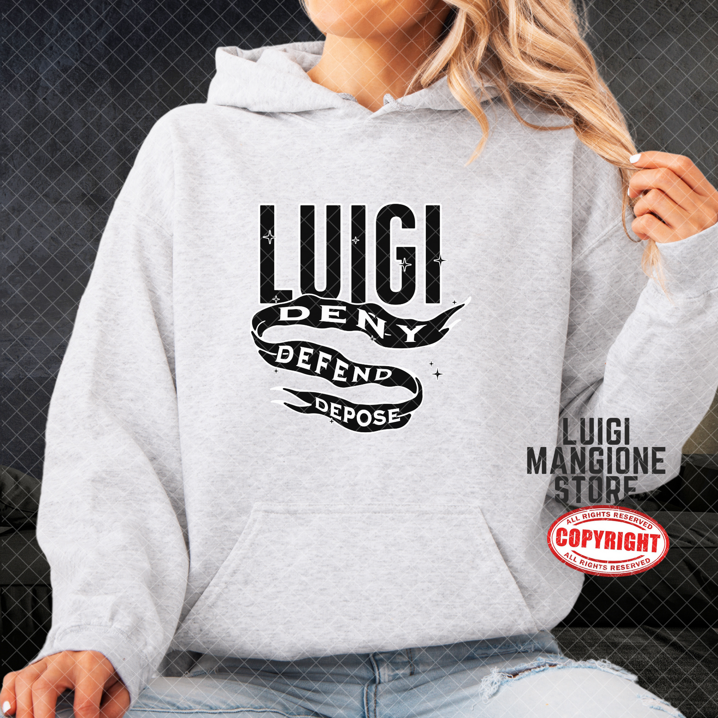 Felpa con cappuccio Luigi Mangione