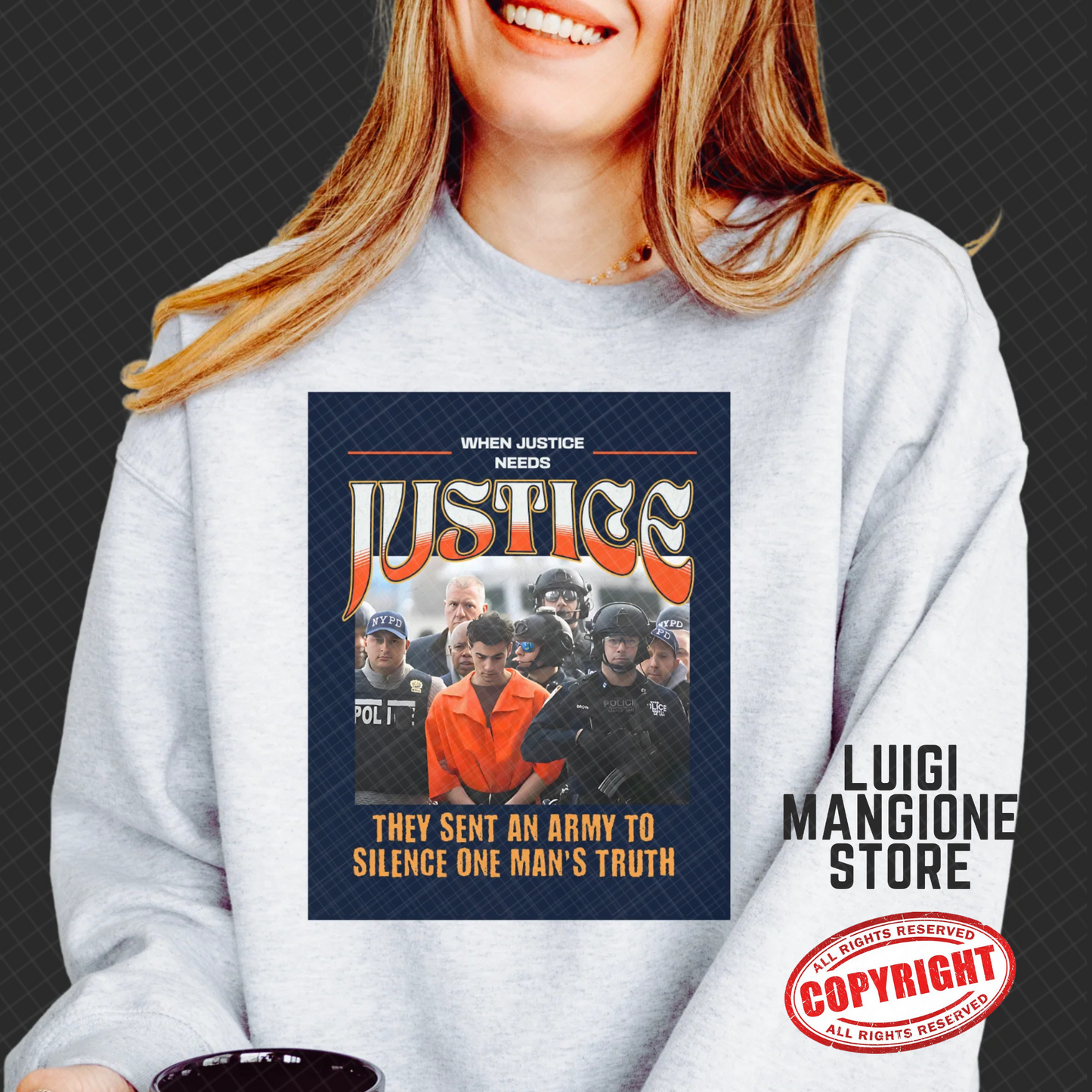 Sweat-shirt Luigi Mangione