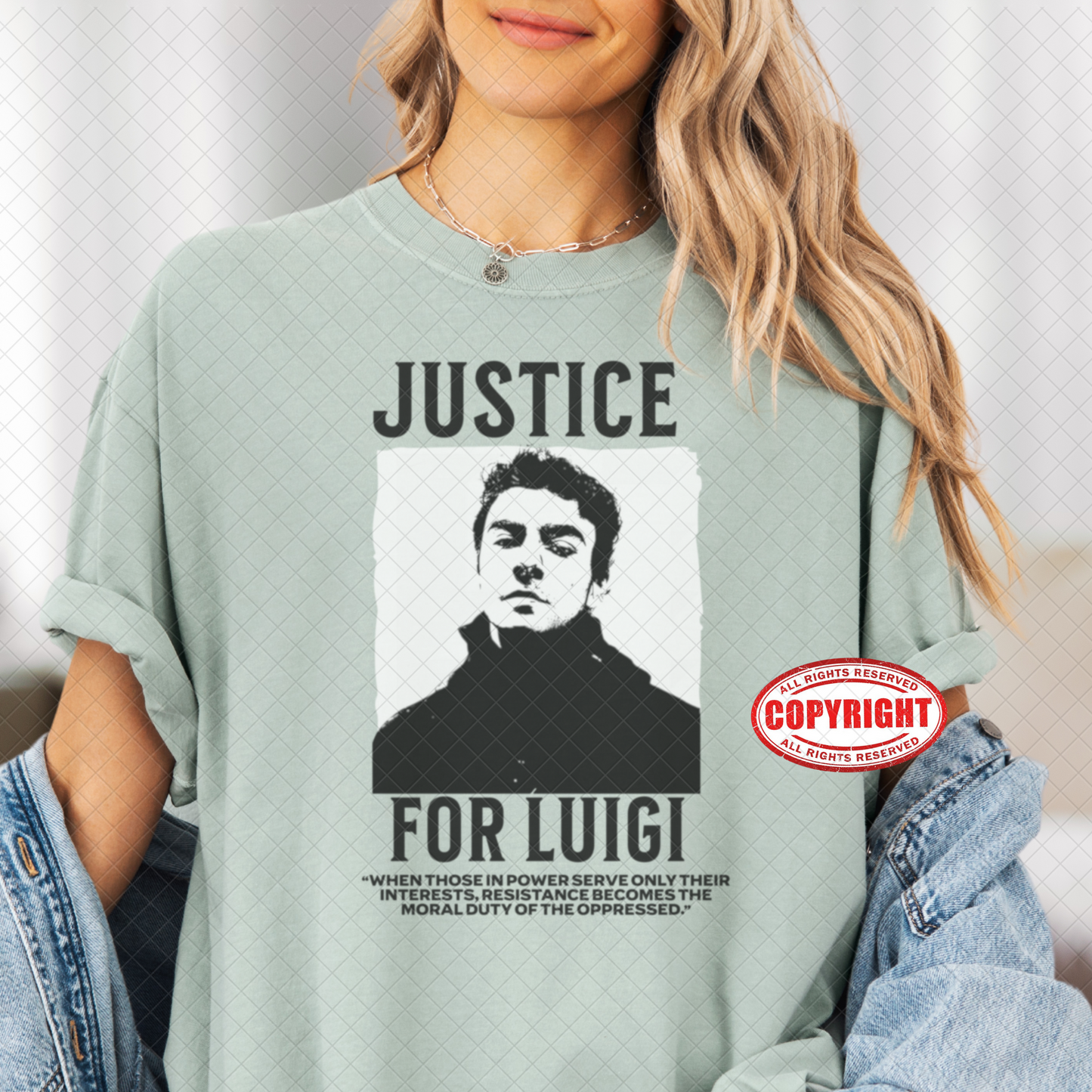 T-shirt Luigi Mangione - T-shirt unisex Premium Comfort Colors