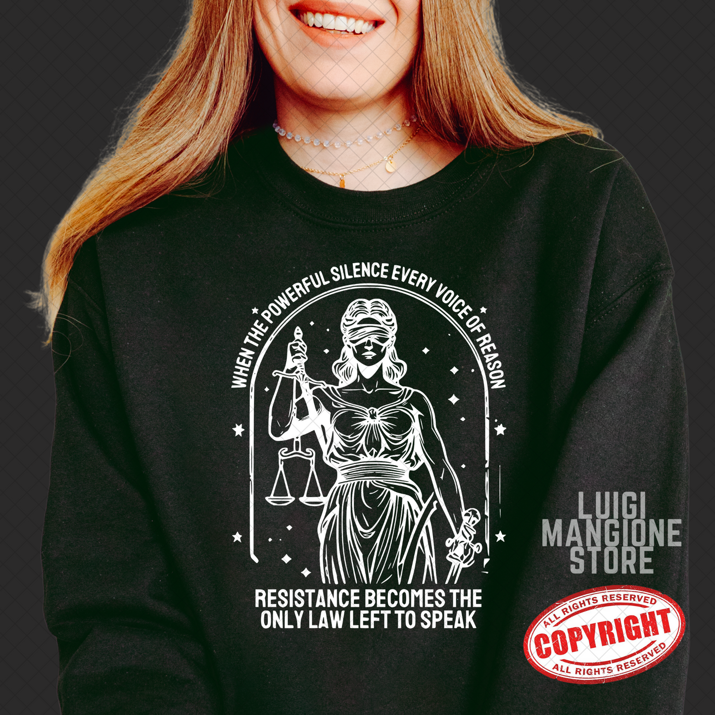 Felpa Lady Justice