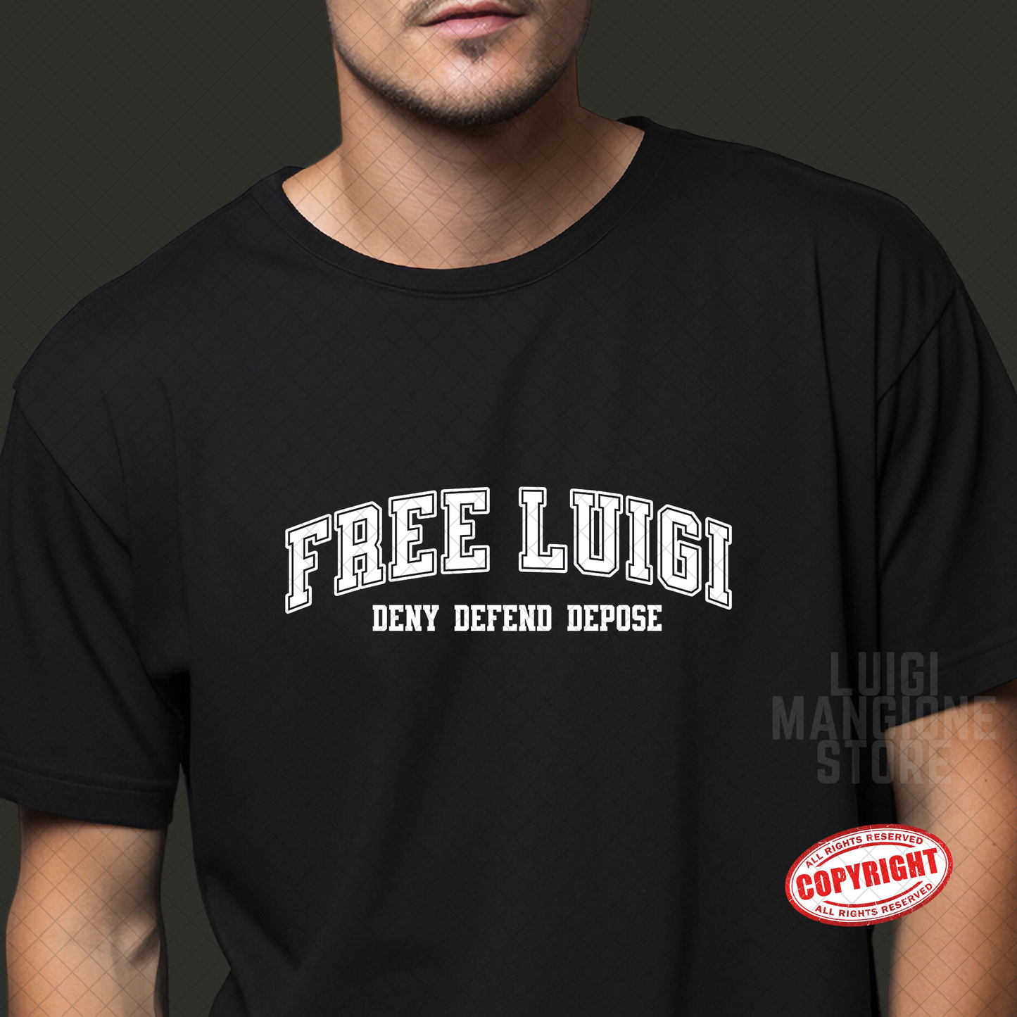 T-shirt Luigi Mangione - T-shirt unisex Premium Comfort Colors