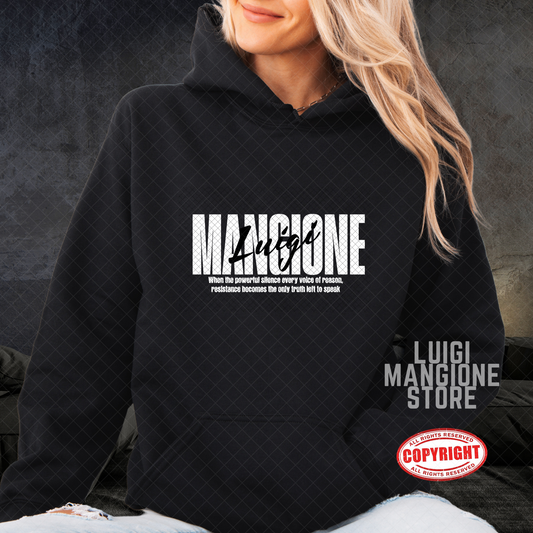 Felpa con cappuccio Luigi Mangione