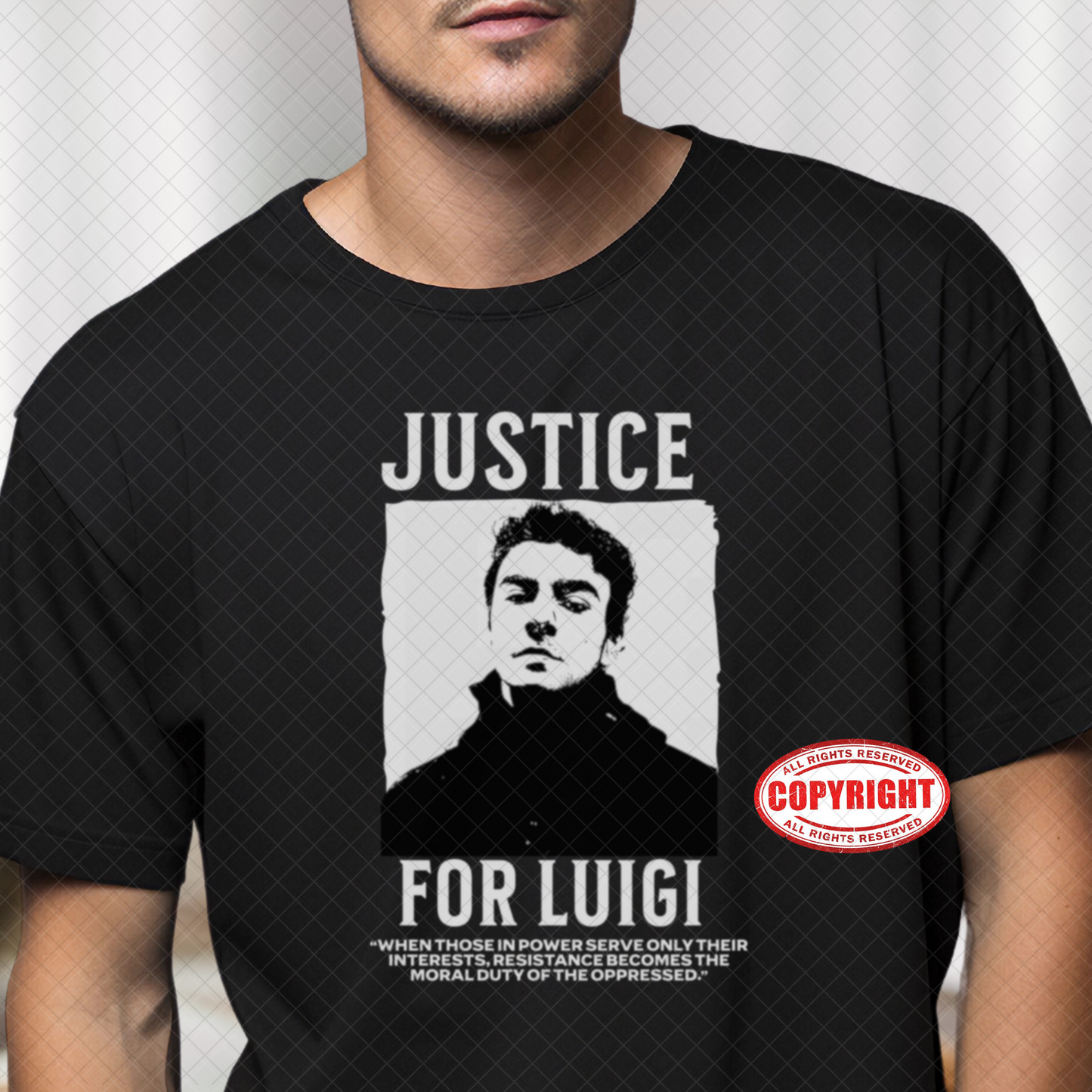 T-shirt Luigi Mangione - T-shirt unisex Premium Comfort Colors