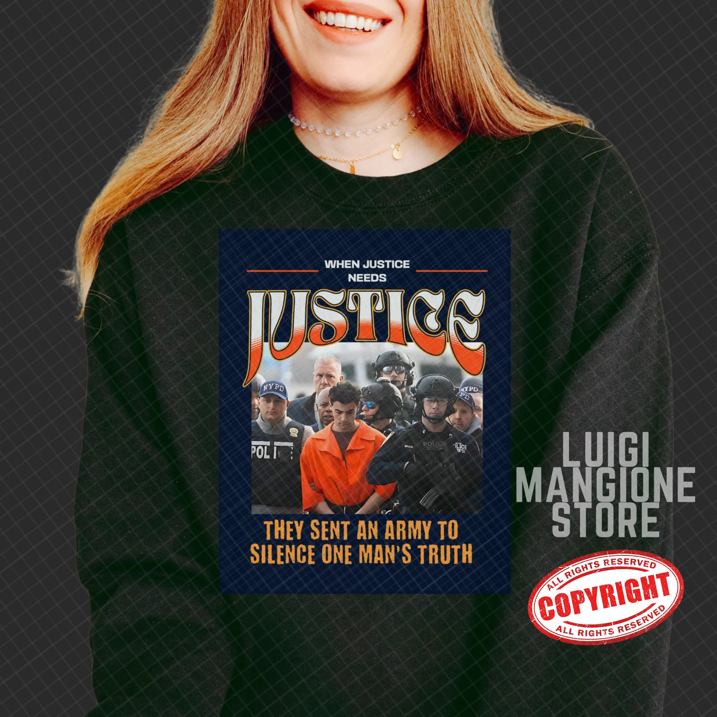 Sweat-shirt Luigi Mangione