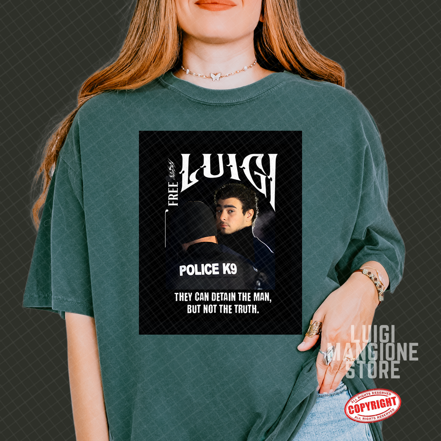 T-shirt Luigi Mangione - T-shirt unisex Premium Comfort Colors