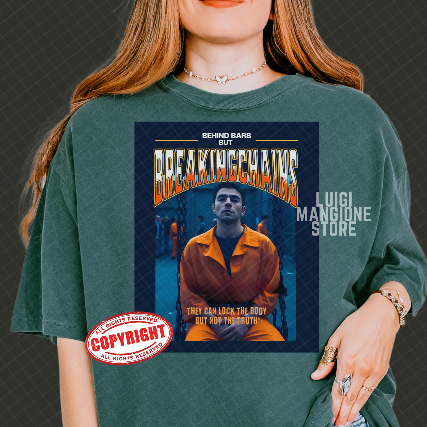 T-shirt Luigi Mangione - T-shirt unisexe Premium Comfort Colors