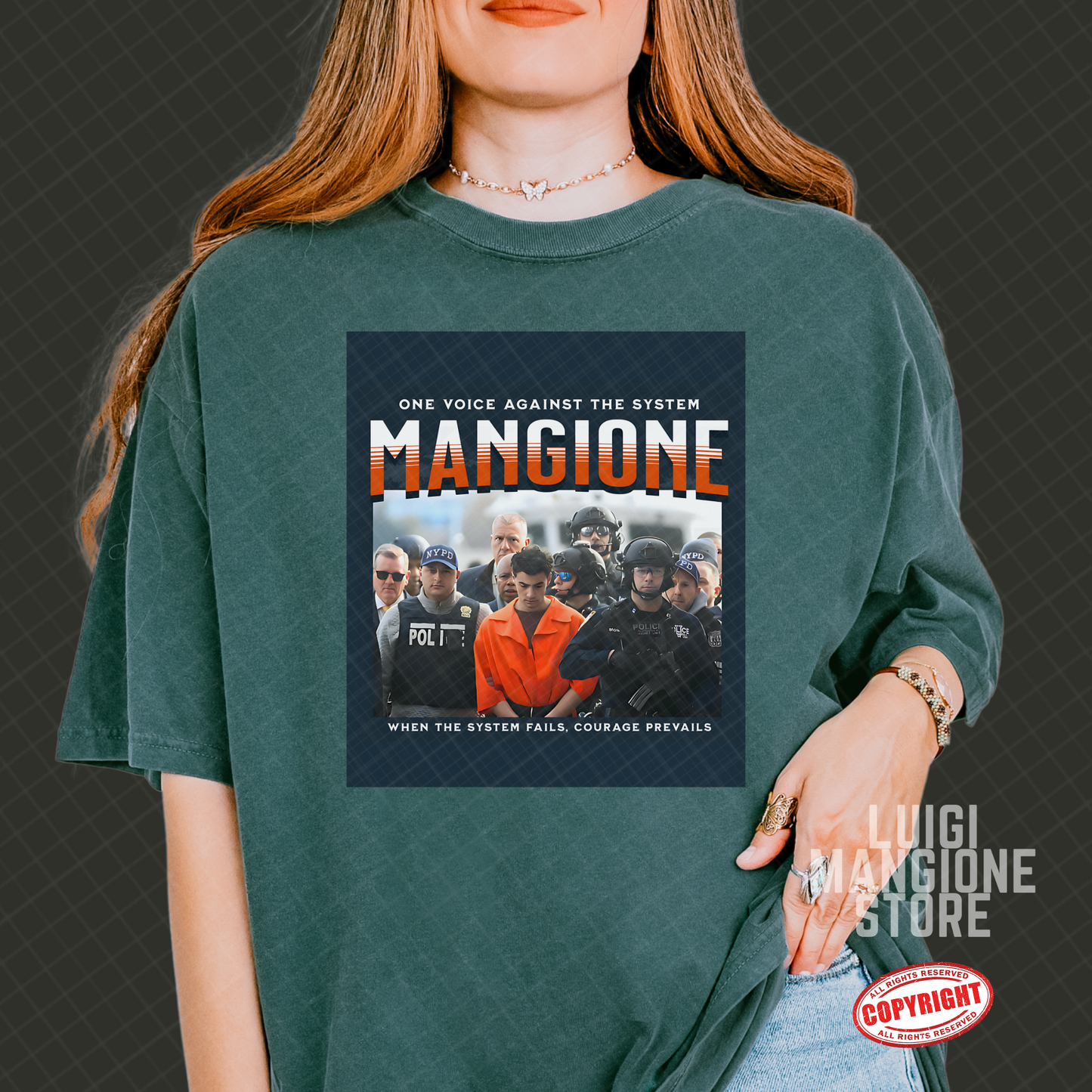 T-shirt Luigi Mangione - T-shirt unisex Premium Comfort Colors