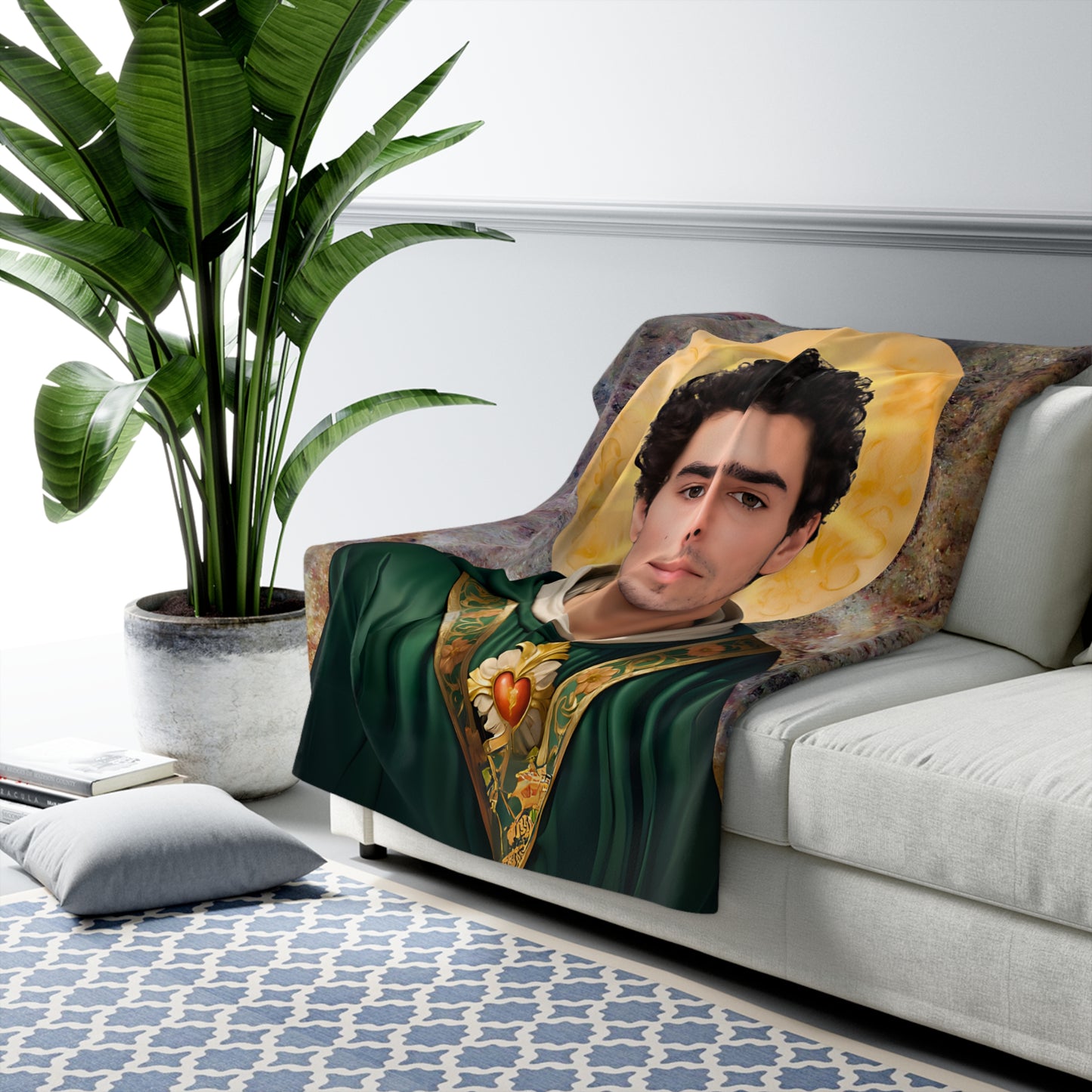 Saint Luigi Blanket - Sherpa Fleece Blanket