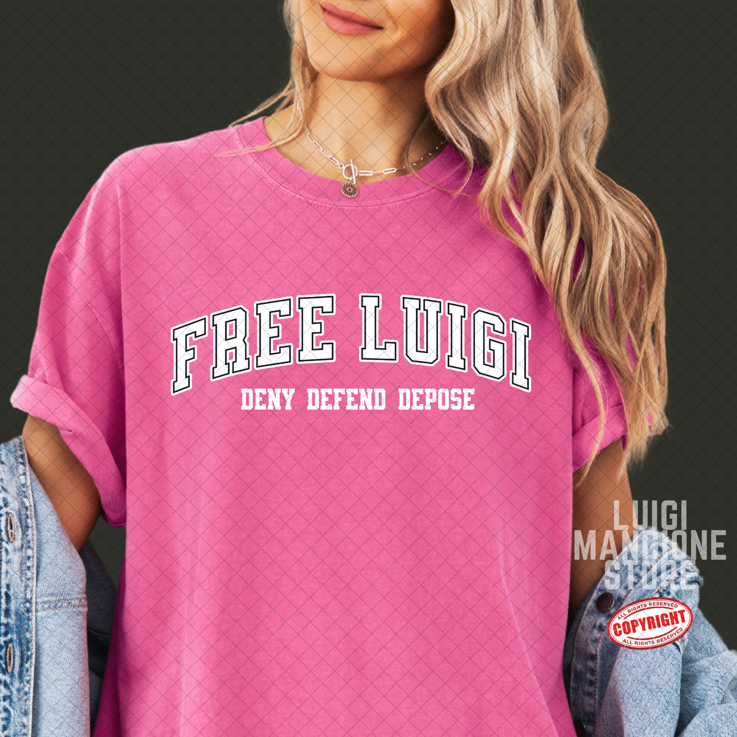 T-shirt Luigi Mangione - T-shirt unisex Premium Comfort Colors