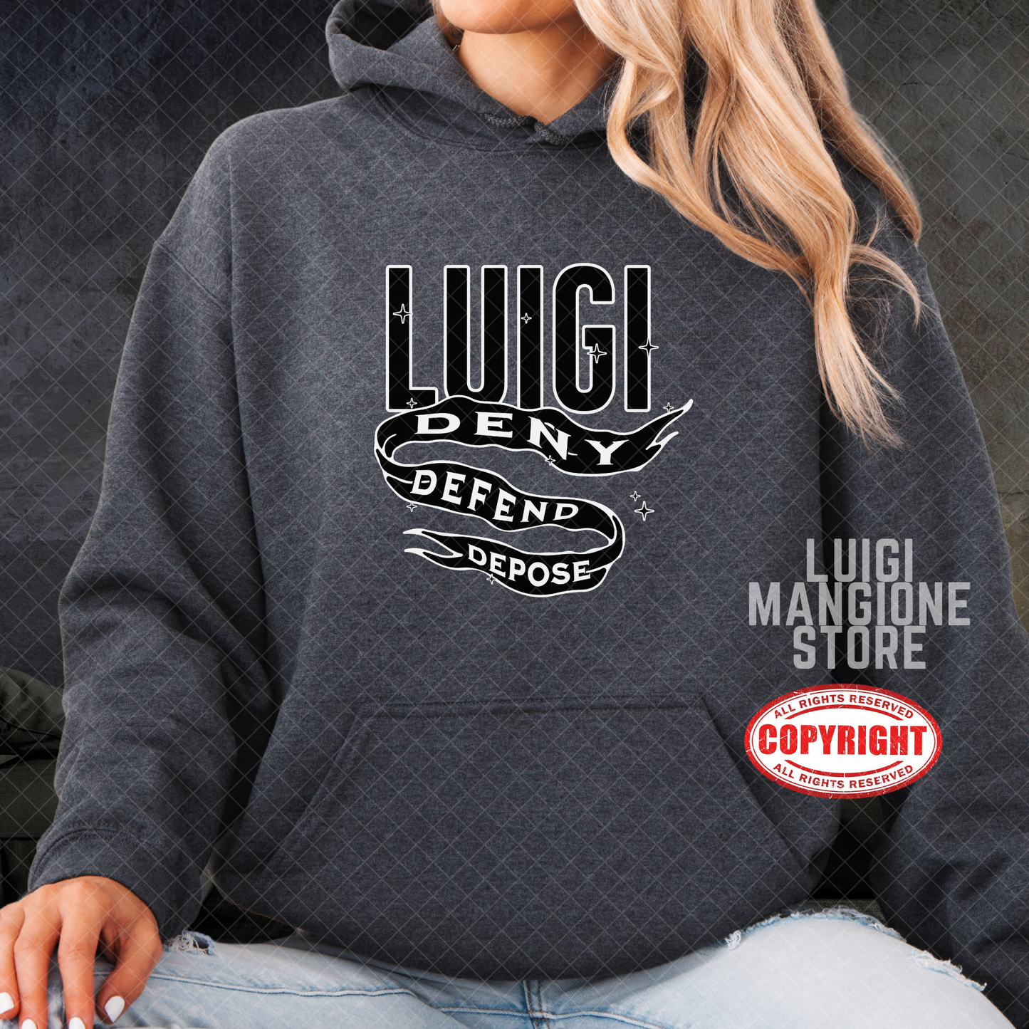 Felpa con cappuccio Luigi Mangione