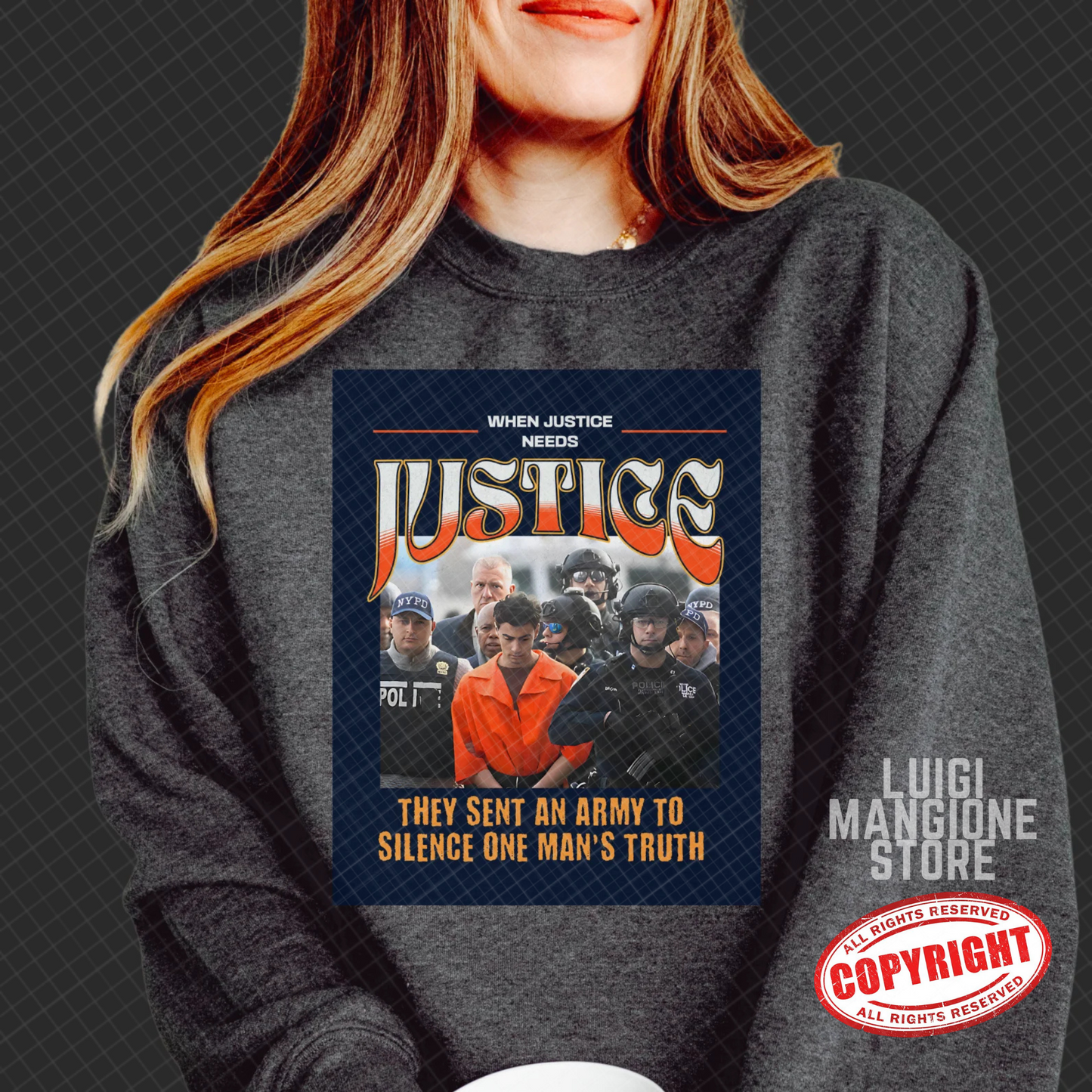 Sweat-shirt Luigi Mangione