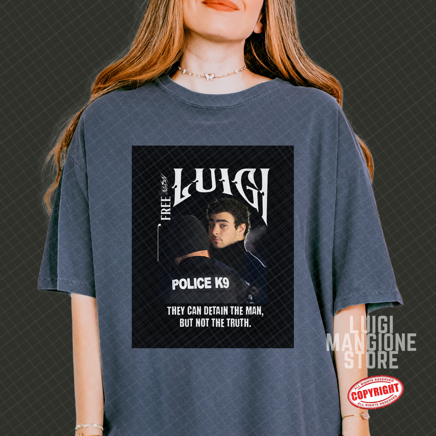 T-shirt Luigi Mangione - T-shirt unisex Premium Comfort Colors