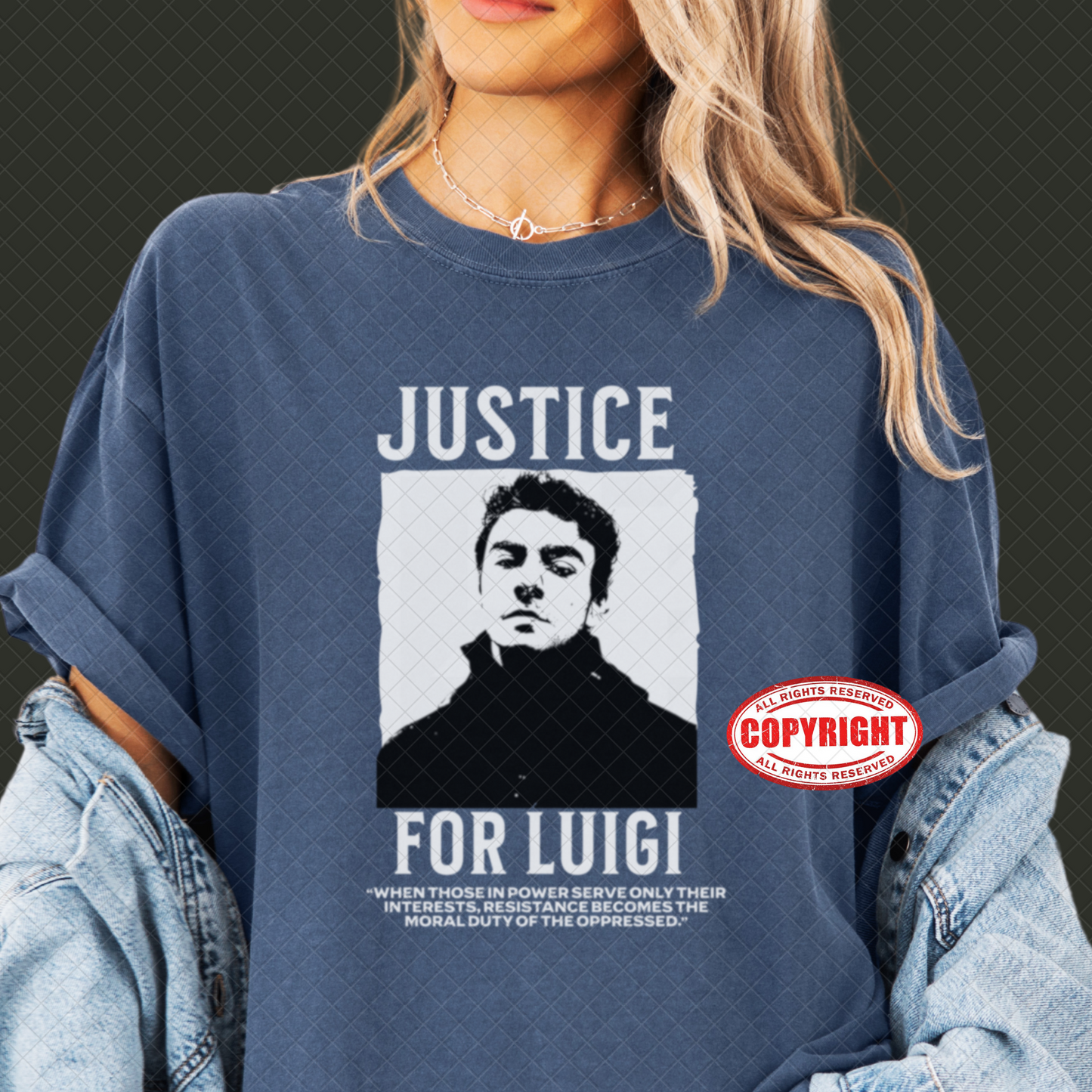 T-shirt Luigi Mangione - T-shirt unisex Premium Comfort Colors