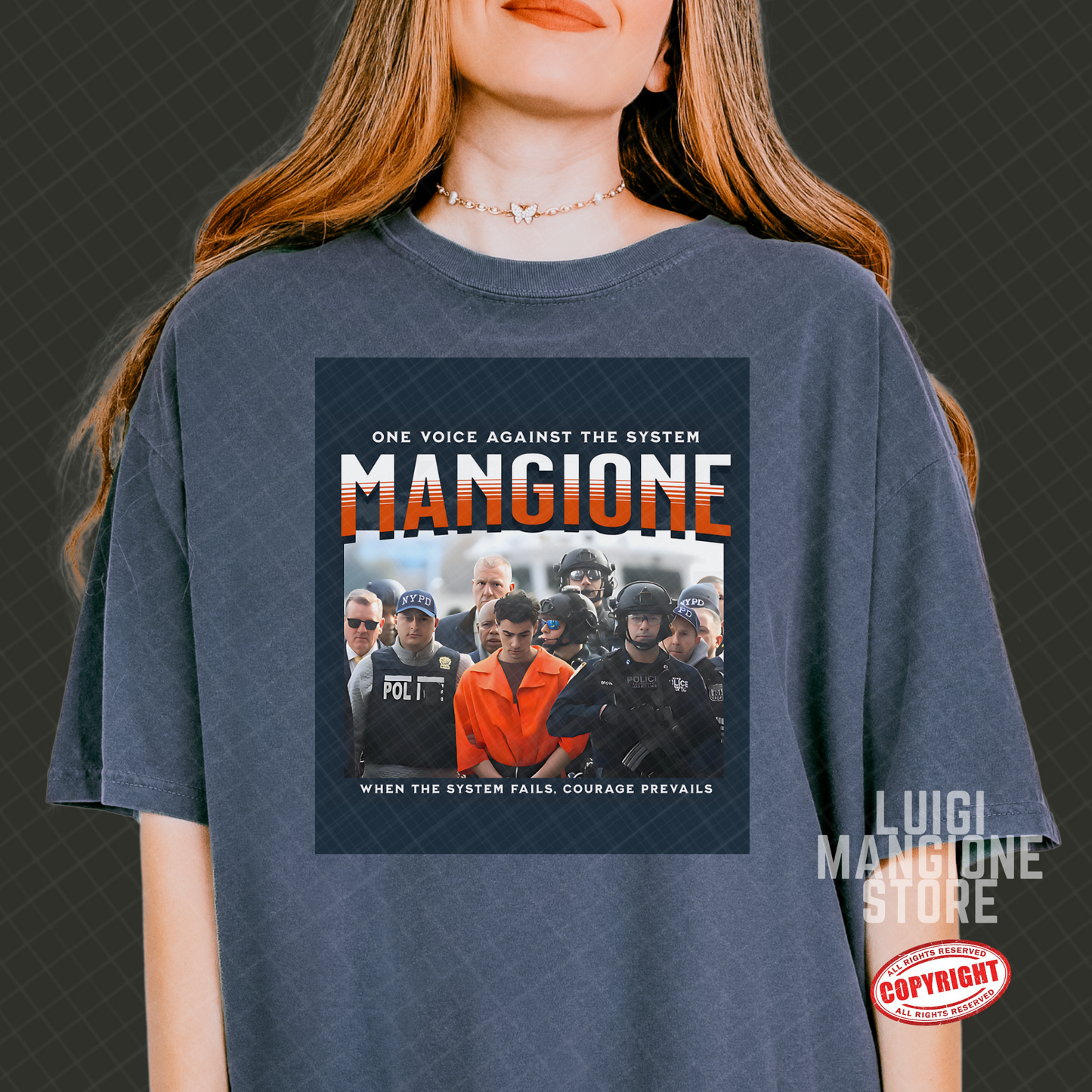 T-shirt Luigi Mangione - T-shirt unisex Premium Comfort Colors