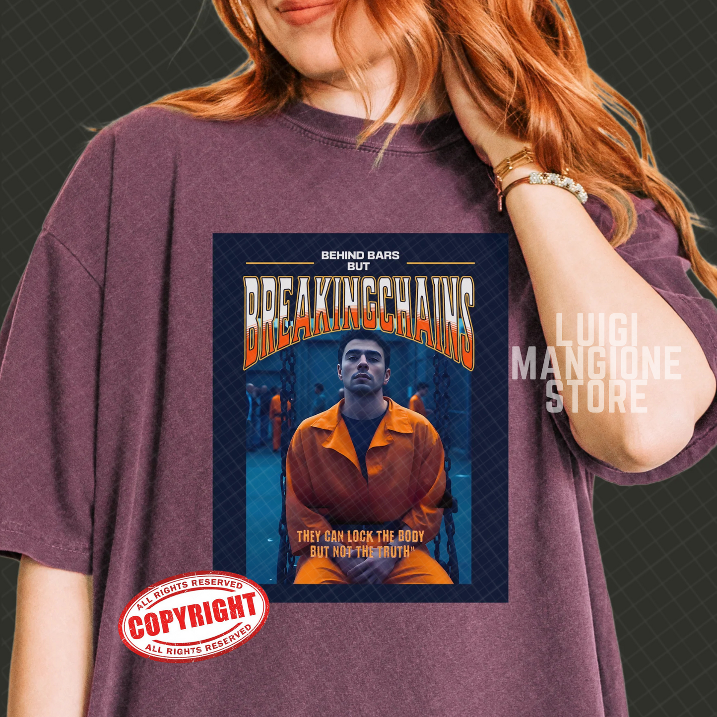 T-shirt Luigi Mangione - T-shirt unisexe Premium Comfort Colors