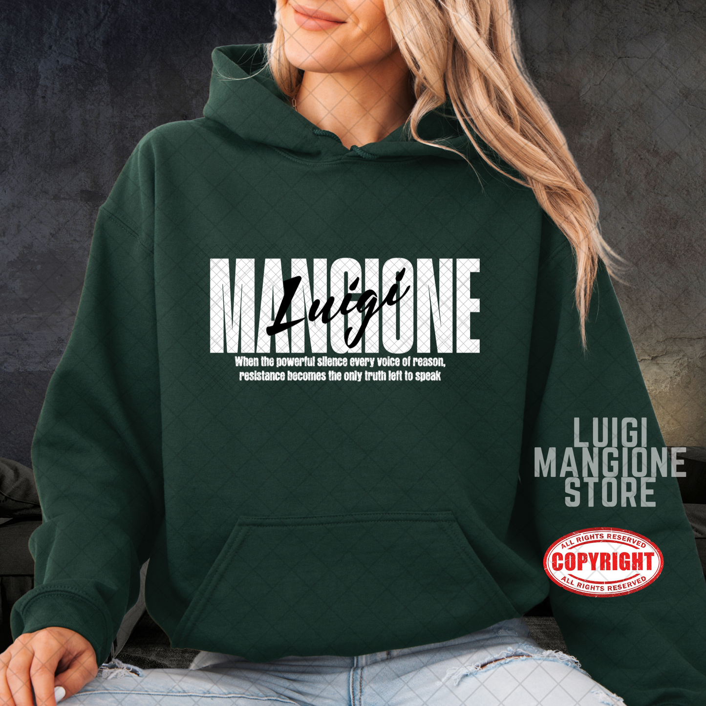 Sweat à capuche Luigi Mangione