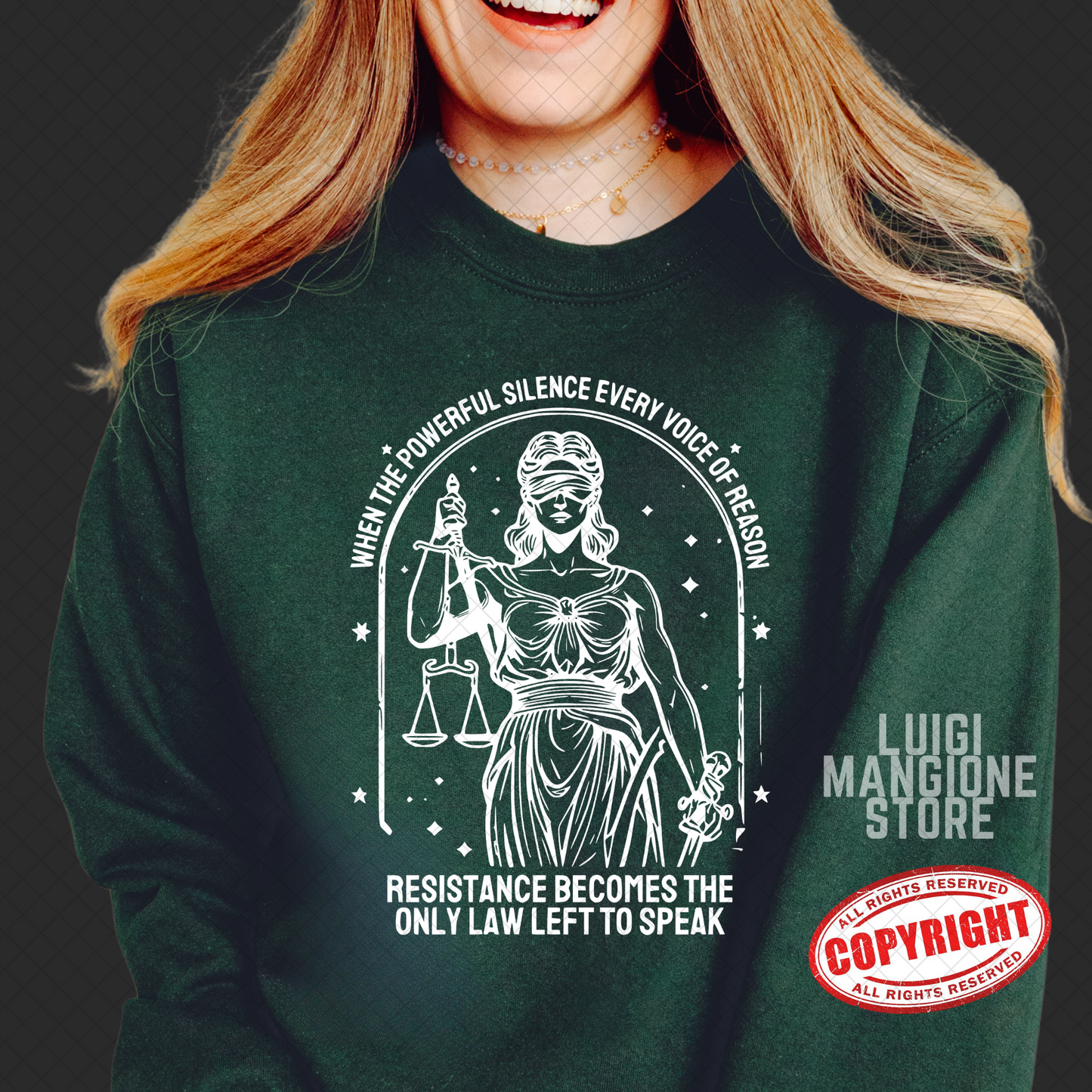 Felpa Lady Justice