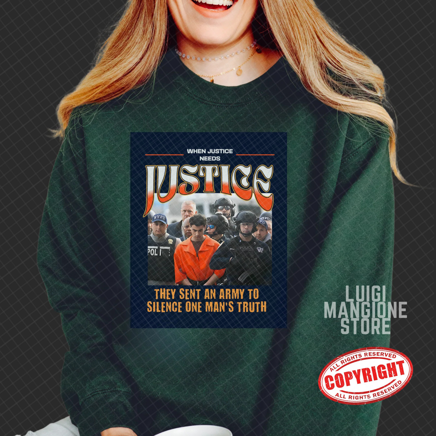 Sweat-shirt Luigi Mangione