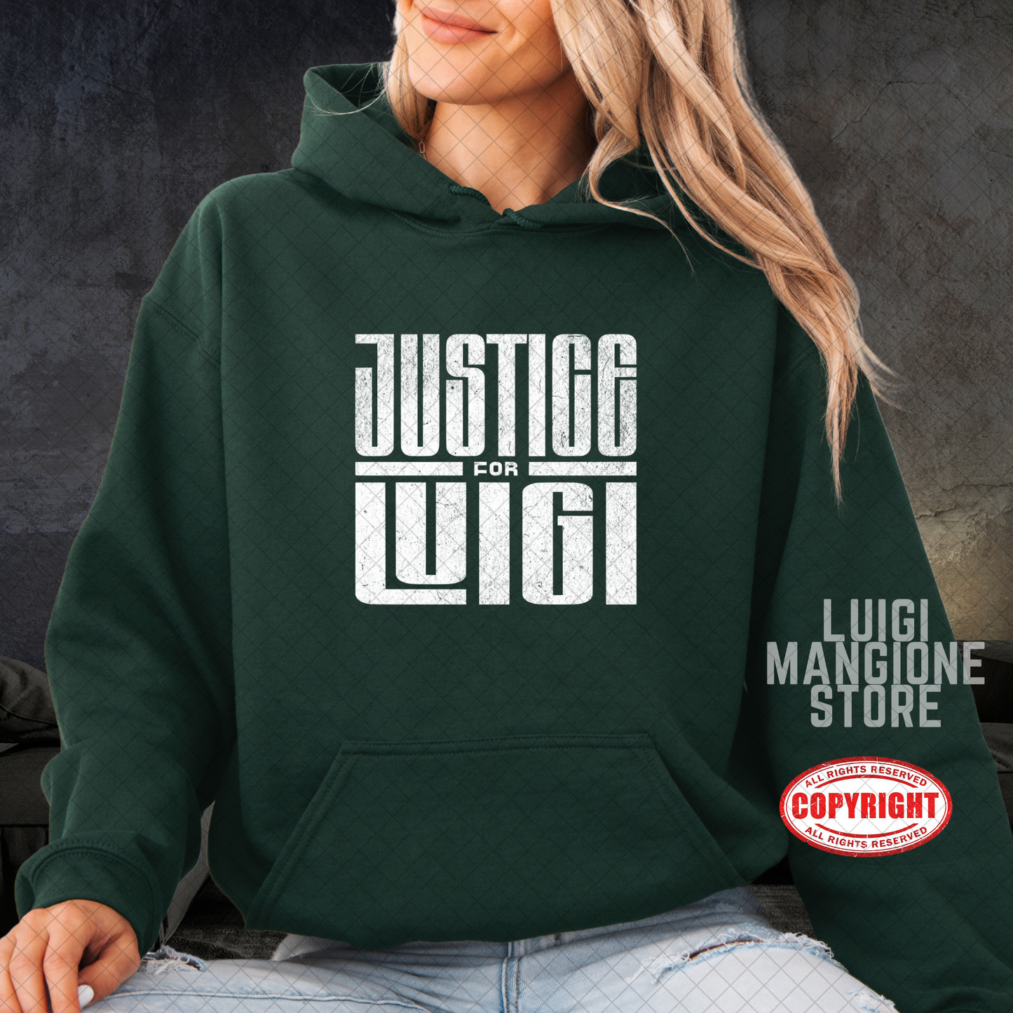 Felpa con cappuccio Luigi Mangione