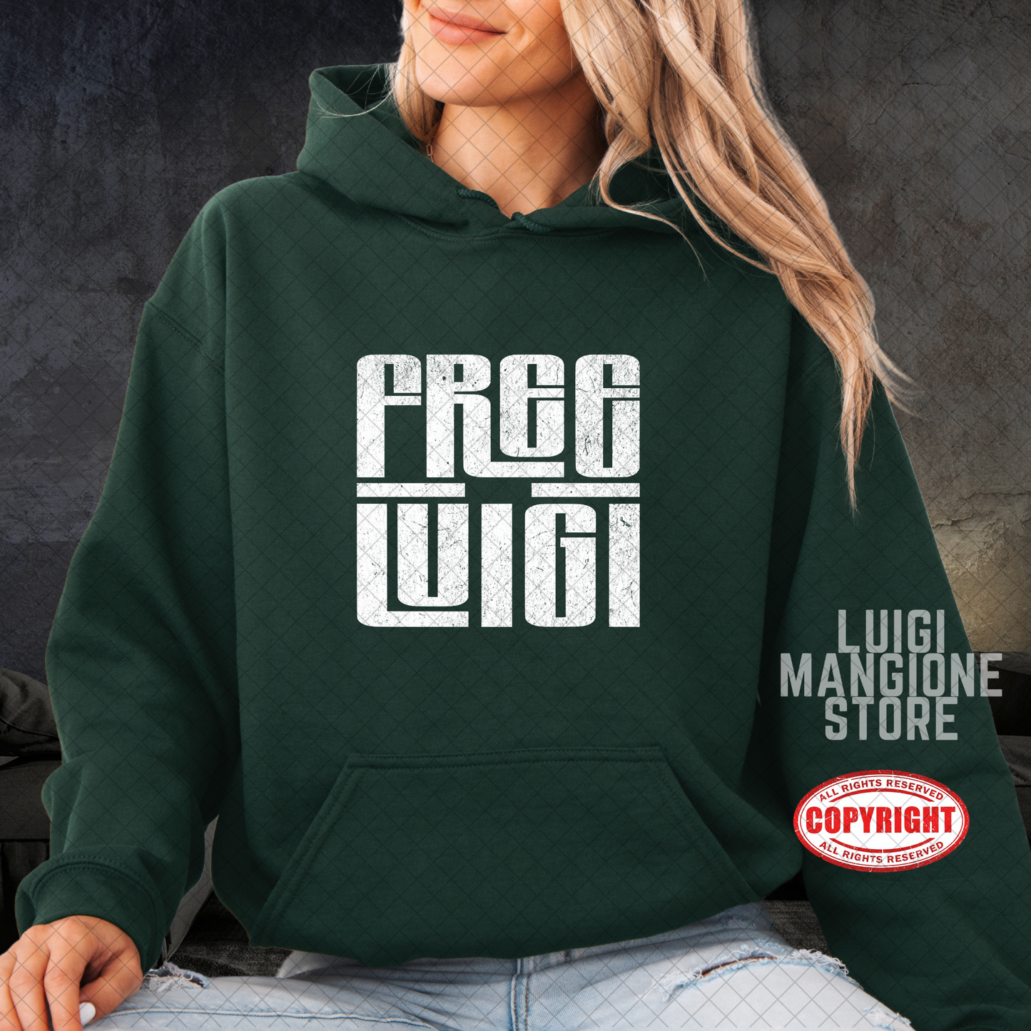 Sudadera con capucha de Luigi Mangione