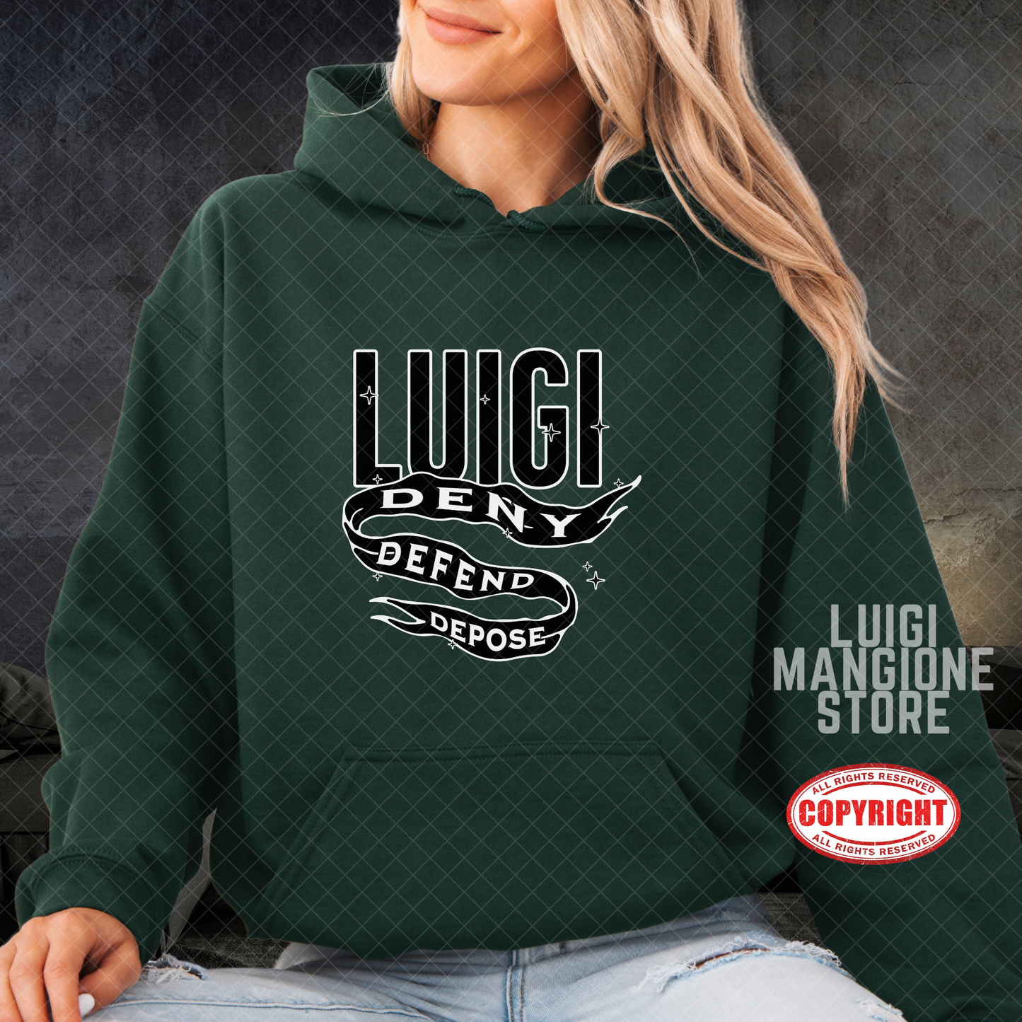 Felpa con cappuccio Luigi Mangione