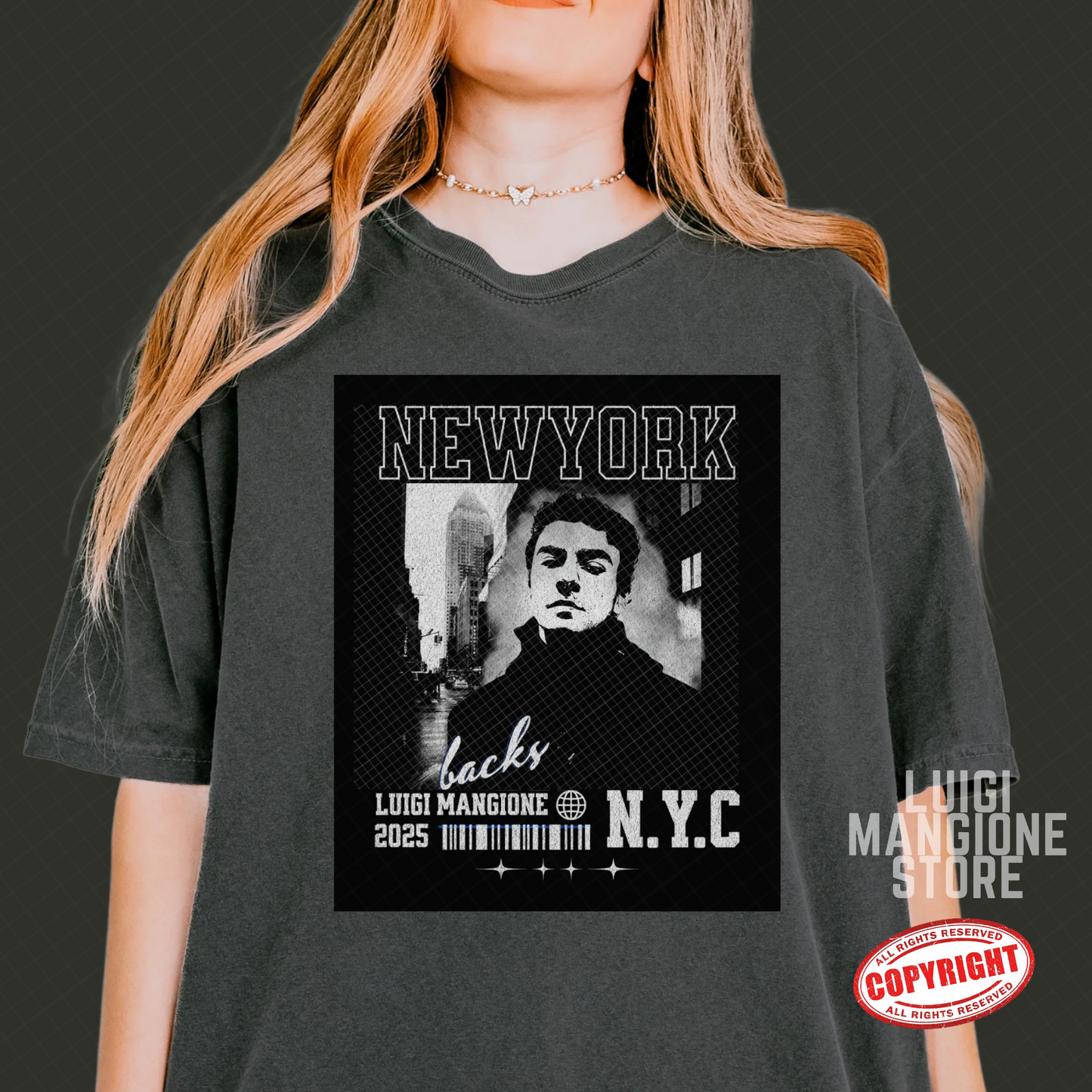 T-shirt Luigi Mangione - T-shirt unisex Premium Comfort Colors