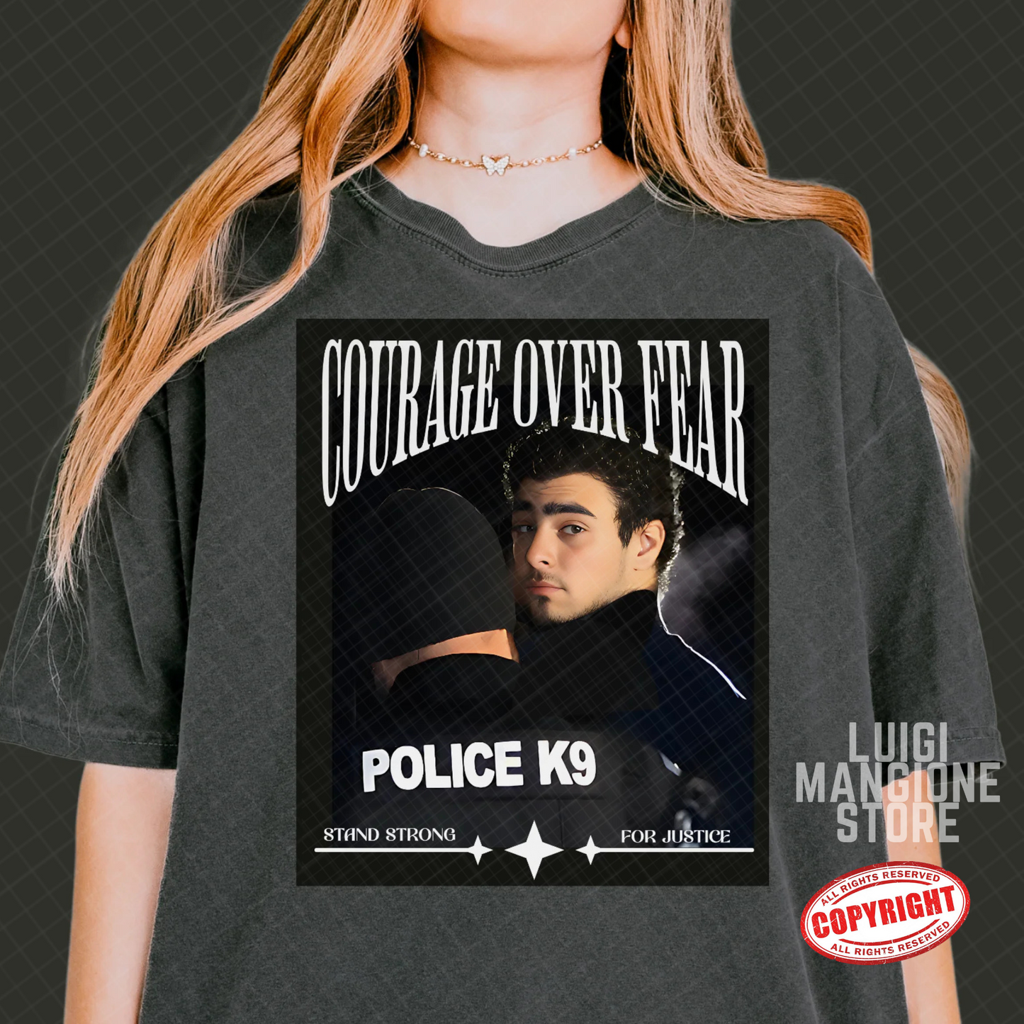 T-shirt Luigi Mangione - T-shirt unisex Premium Comfort Colors