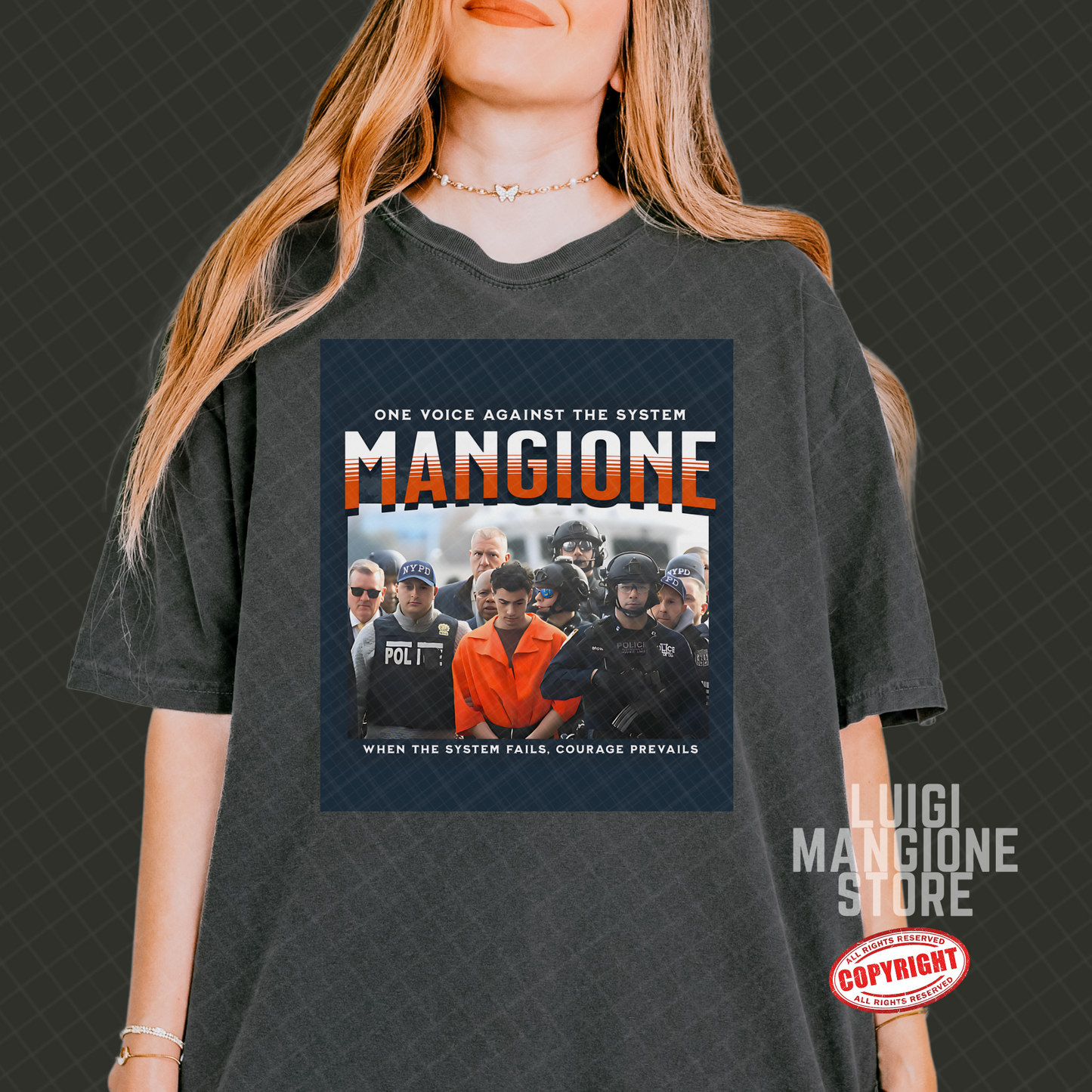 T-shirt Luigi Mangione - T-shirt unisex Premium Comfort Colors