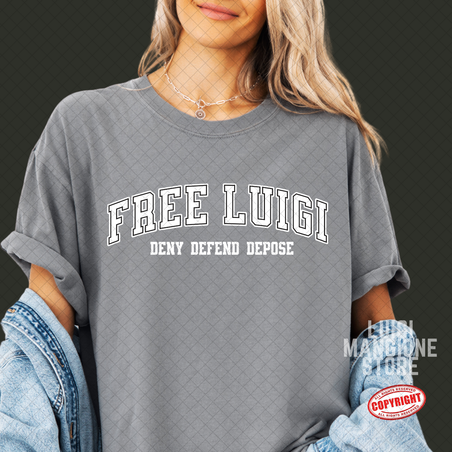 T-shirt Luigi Mangione - T-shirt unisex Premium Comfort Colors