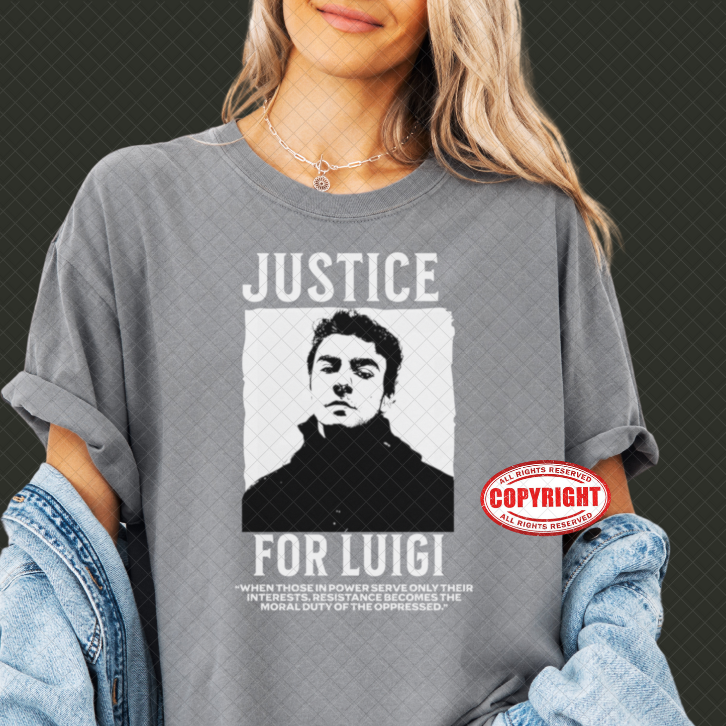 T-shirt Luigi Mangione - T-shirt unisex Premium Comfort Colors