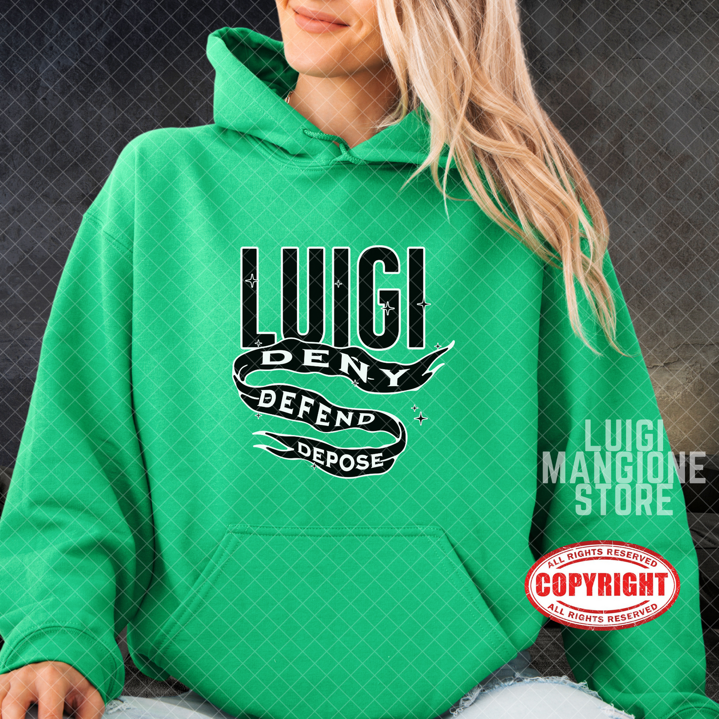 Felpa con cappuccio Luigi Mangione