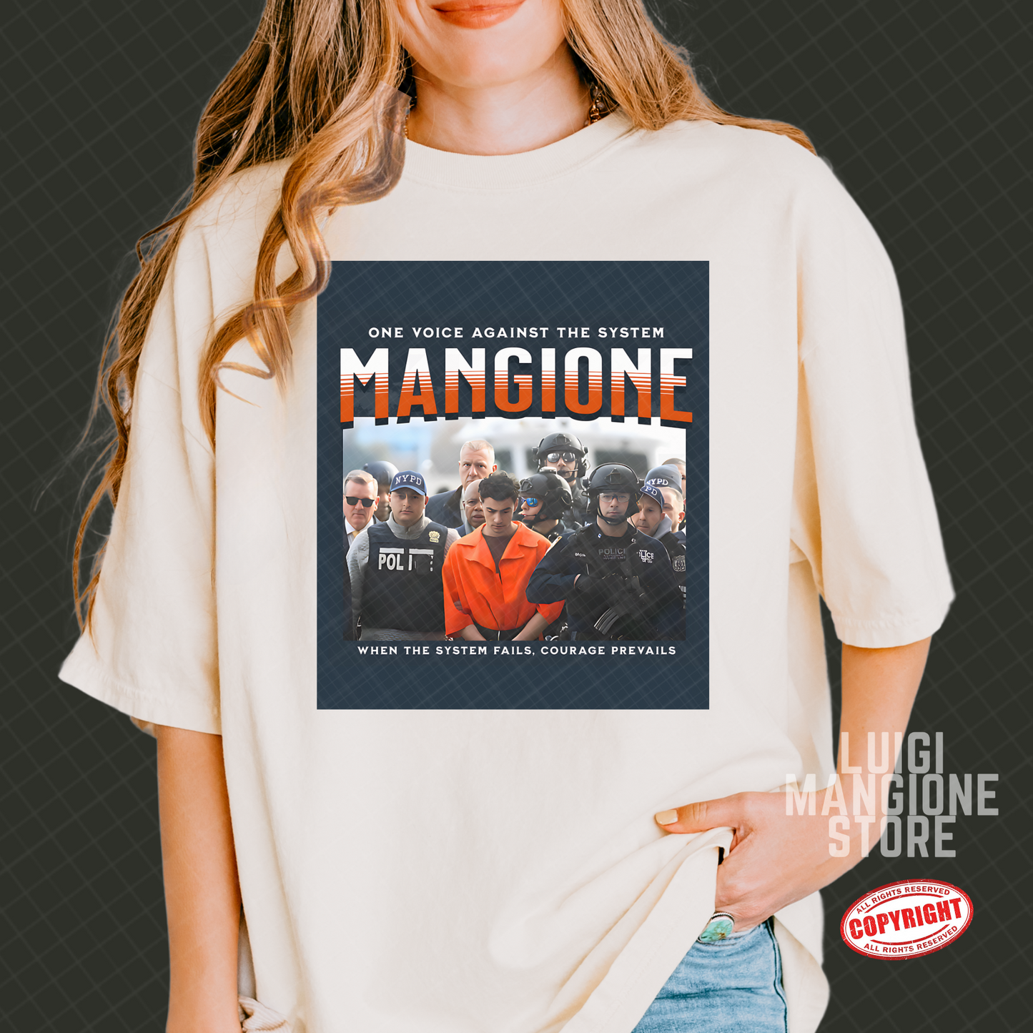 T-shirt Luigi Mangione - T-shirt unisex Premium Comfort Colors