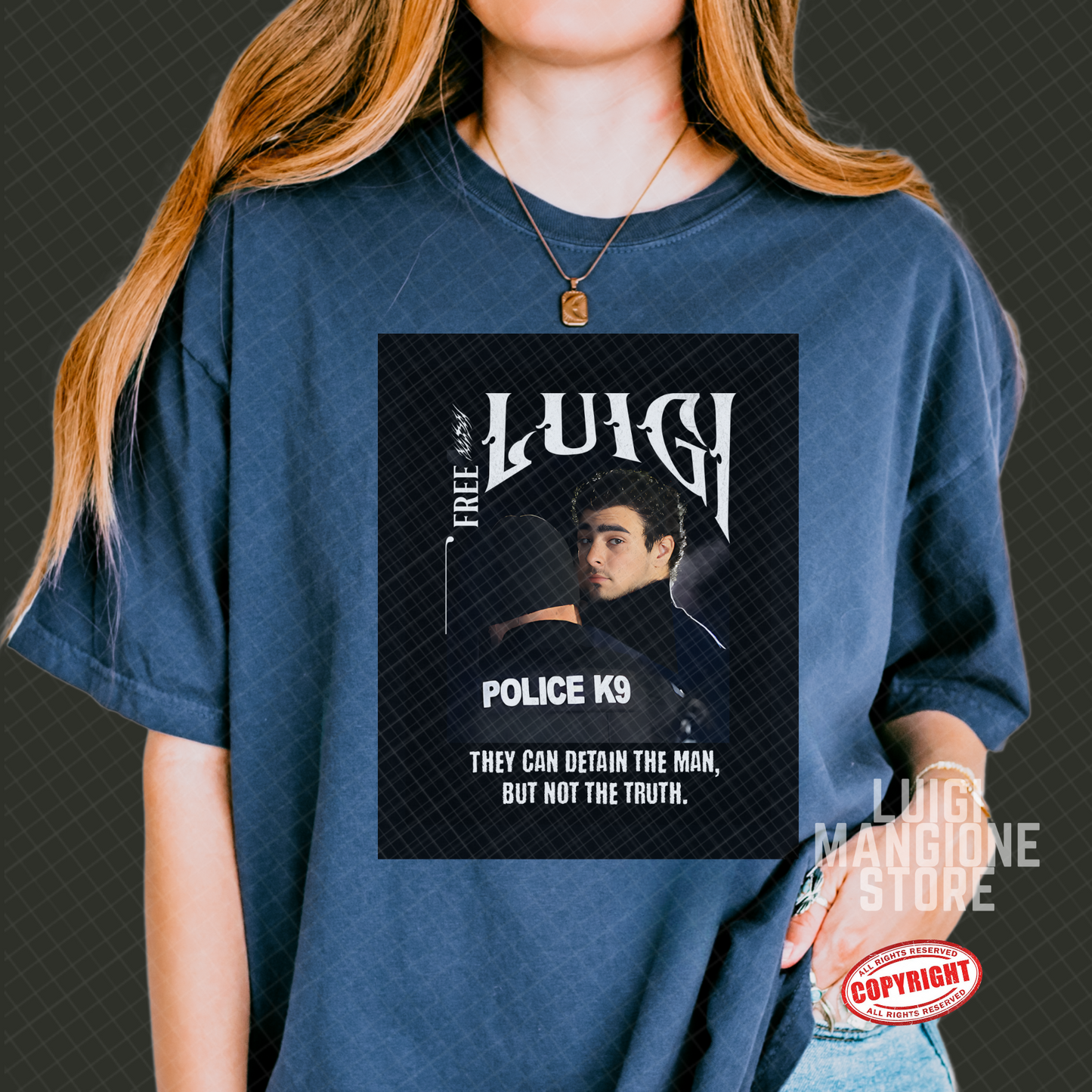 T-shirt Luigi Mangione - T-shirt unisex Premium Comfort Colors