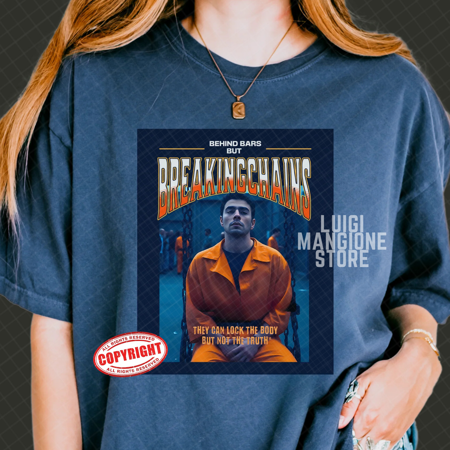T-shirt Luigi Mangione - T-shirt unisexe Premium Comfort Colors