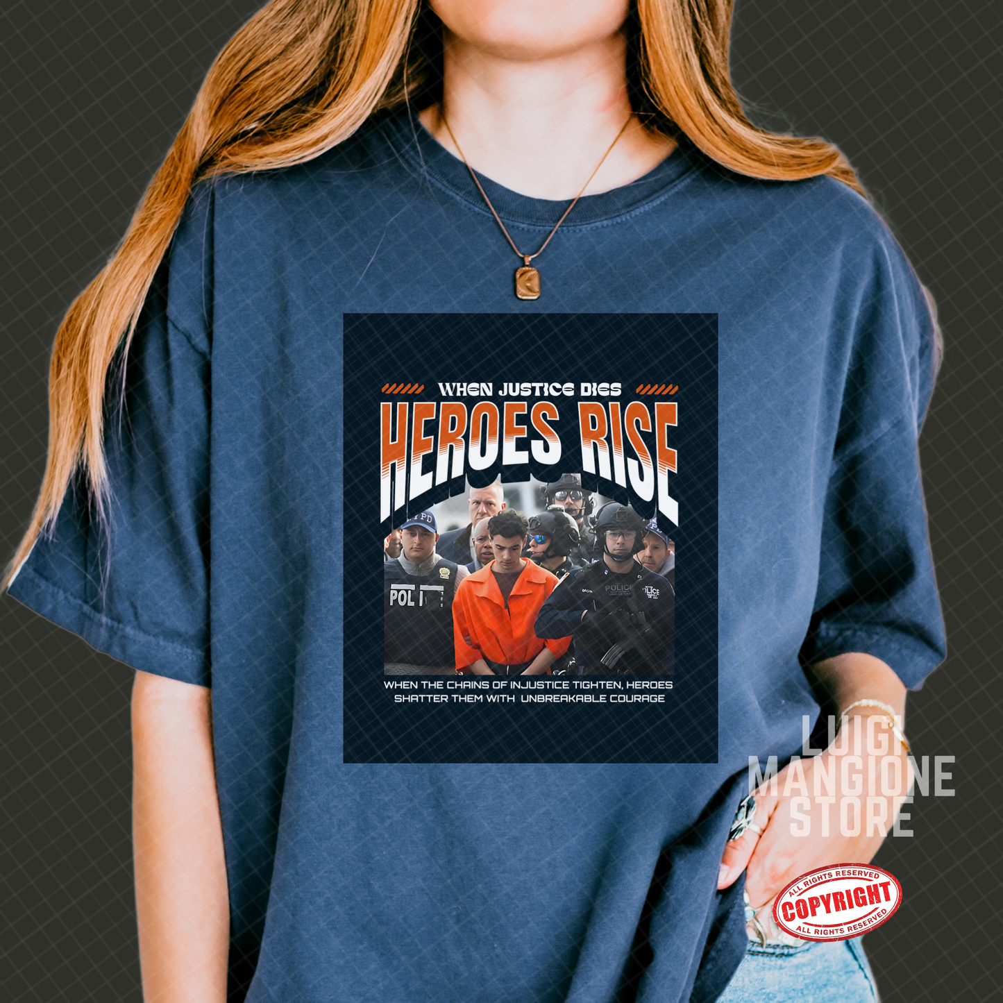 T-shirt Luigi Mangione - T-shirt unisex Premium Comfort Colors