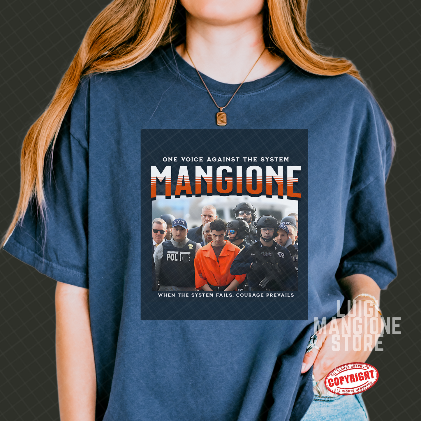T-shirt Luigi Mangione - T-shirt unisex Premium Comfort Colors