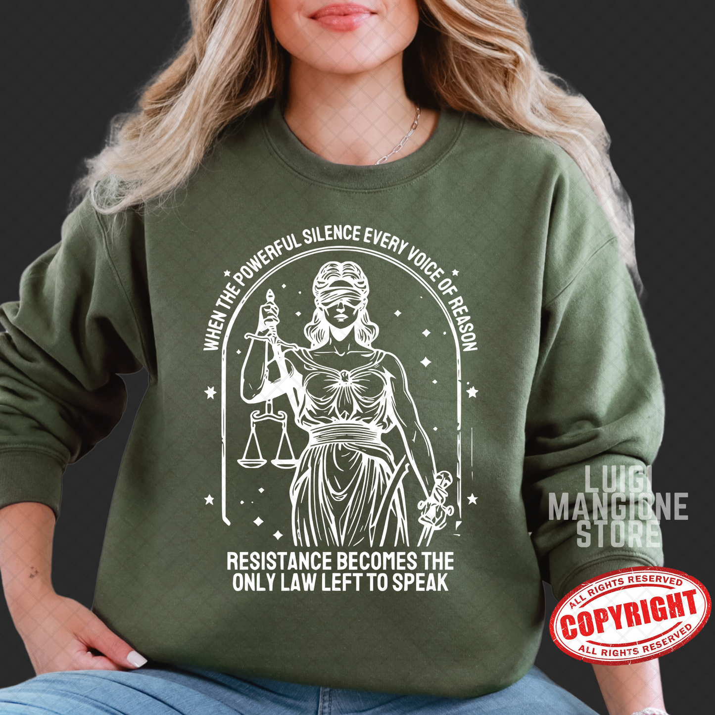 Felpa Lady Justice