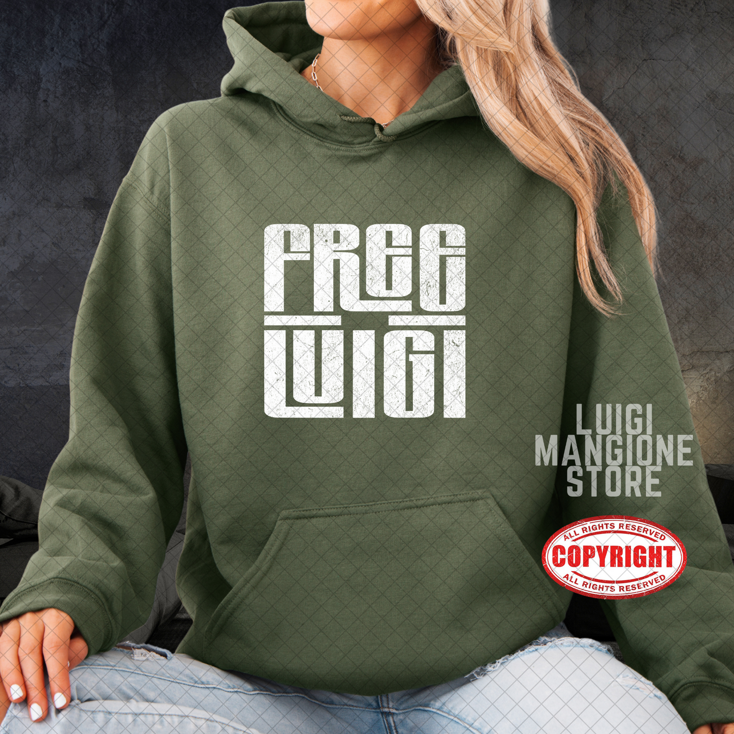Sudadera con capucha de Luigi Mangione