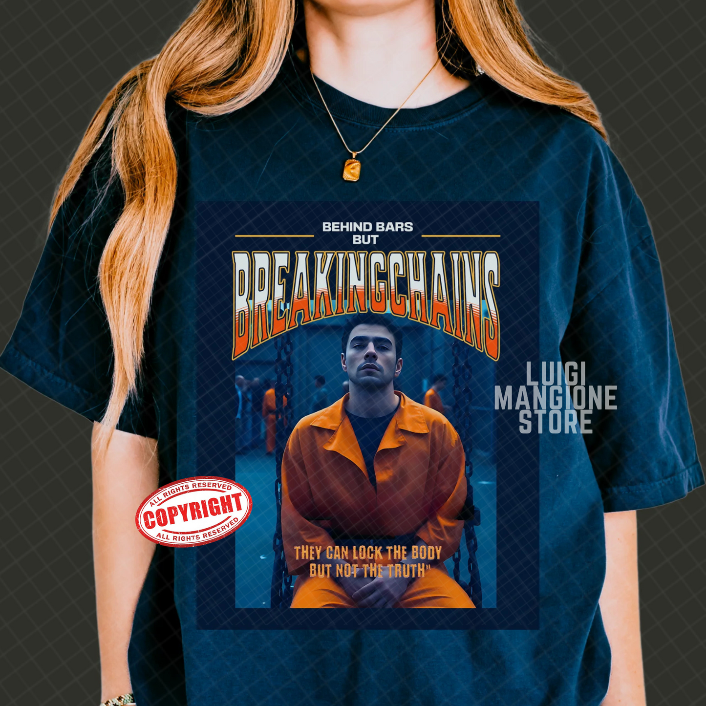 T-shirt Luigi Mangione - T-shirt unisexe Premium Comfort Colors