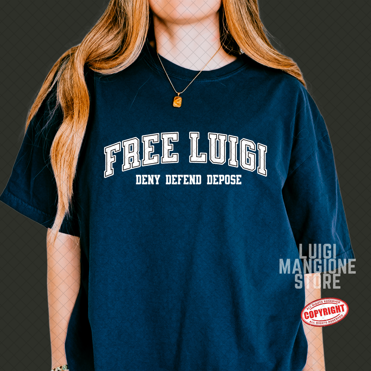 T-shirt Luigi Mangione - T-shirt unisex Premium Comfort Colors